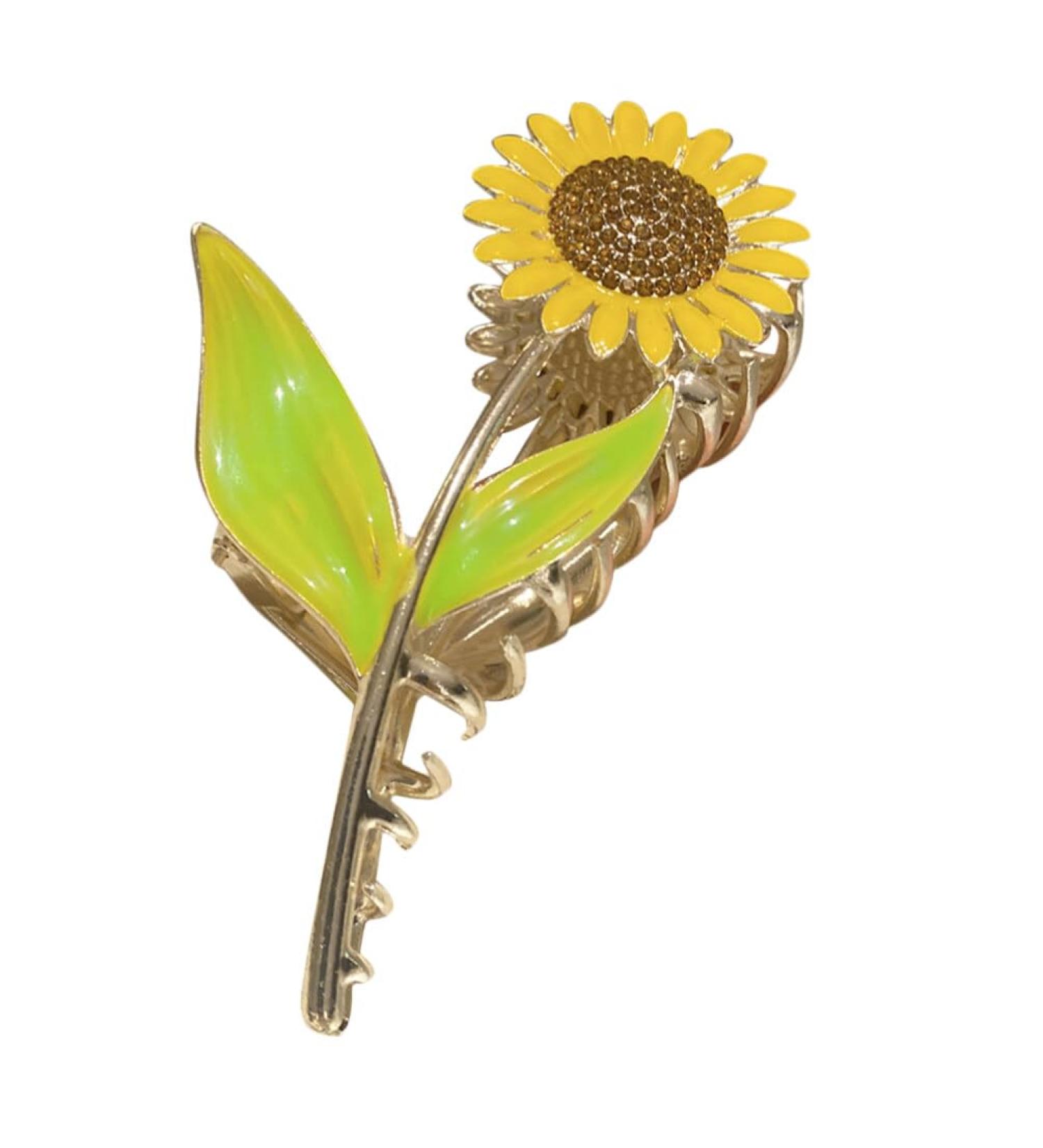 minkissy Sunflower Hair Clips: Fashion Flower Shaped Claw Clips Nonslip Large Claw Hair Clamps Hair Barrettes for Thin Hair Thick Hair - Buy Online on GoSupps.com