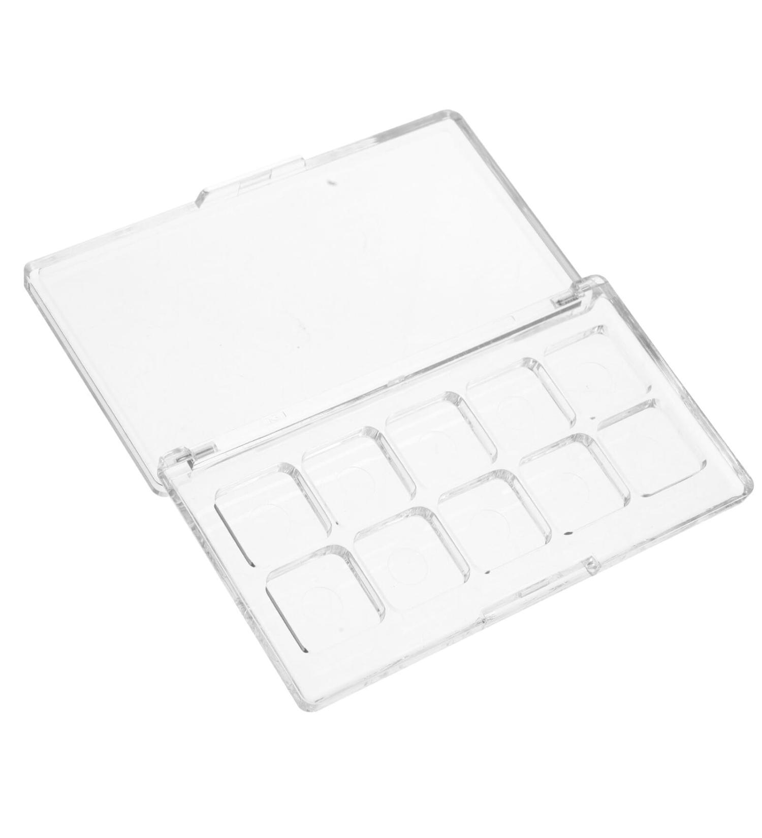  DECOMELODY Transparent Makeup Palette Portable Storage Box for Eyeshadow Lipstick Blush Secure Lockable Travel Container for DIY Mix & Match - Buy Online on GoSupps.com