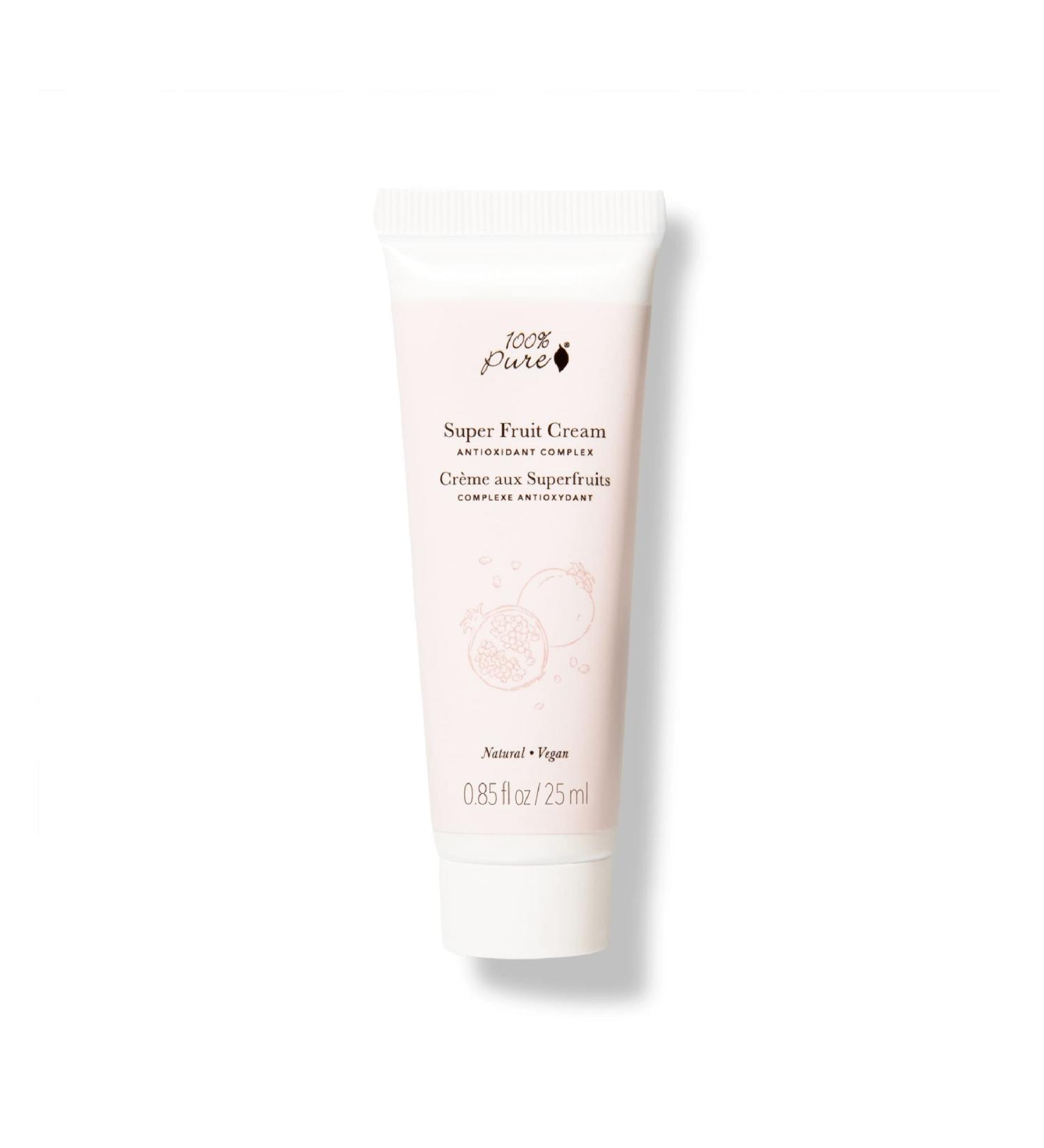 100% PURE Super Fruit Nourishing Cream Face Moisturizer | Vegan Skincare with Antioxidants & Vitamins | .85 oz - Buy Online on GoSupps.com