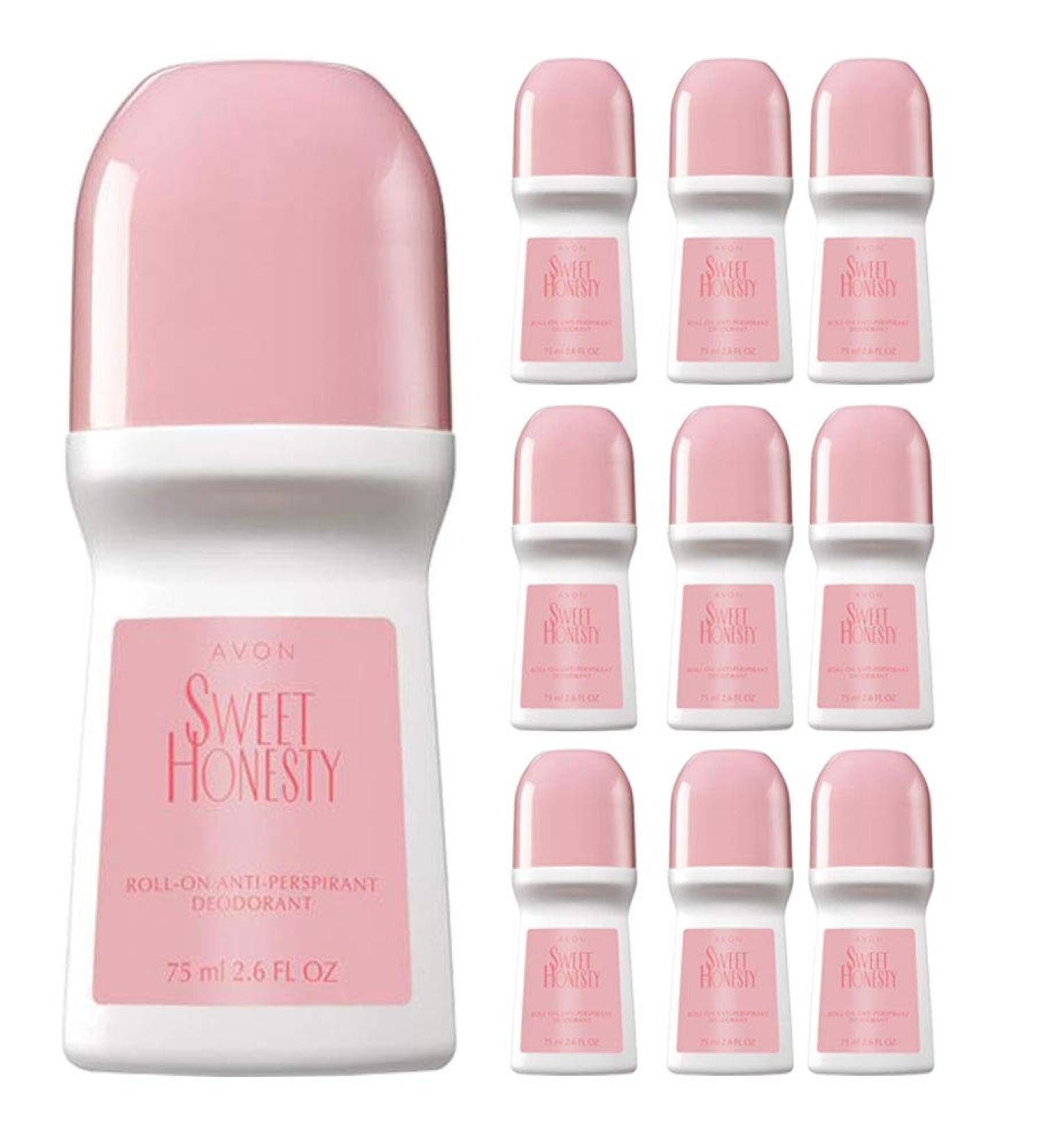 Avon Sweet Honesty Roll-On Deodorant 2.6 oz (12-Pack) | Long-Lasting Fragrance - Buy Online on GoSupps.com