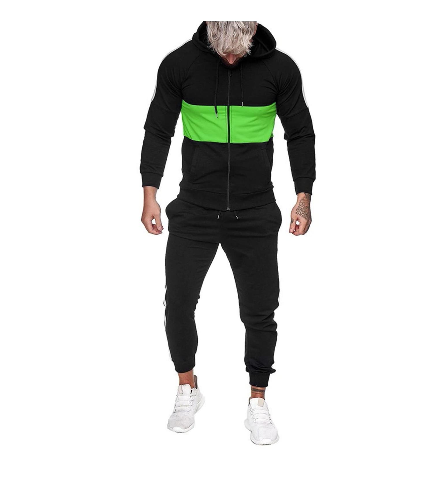 Hanxiulin Men's Training Suit | Polyester Sweatshirt & Jogging Set | Fitness Sportswear for Optimal Performance - Buy Online on GoSupps.com