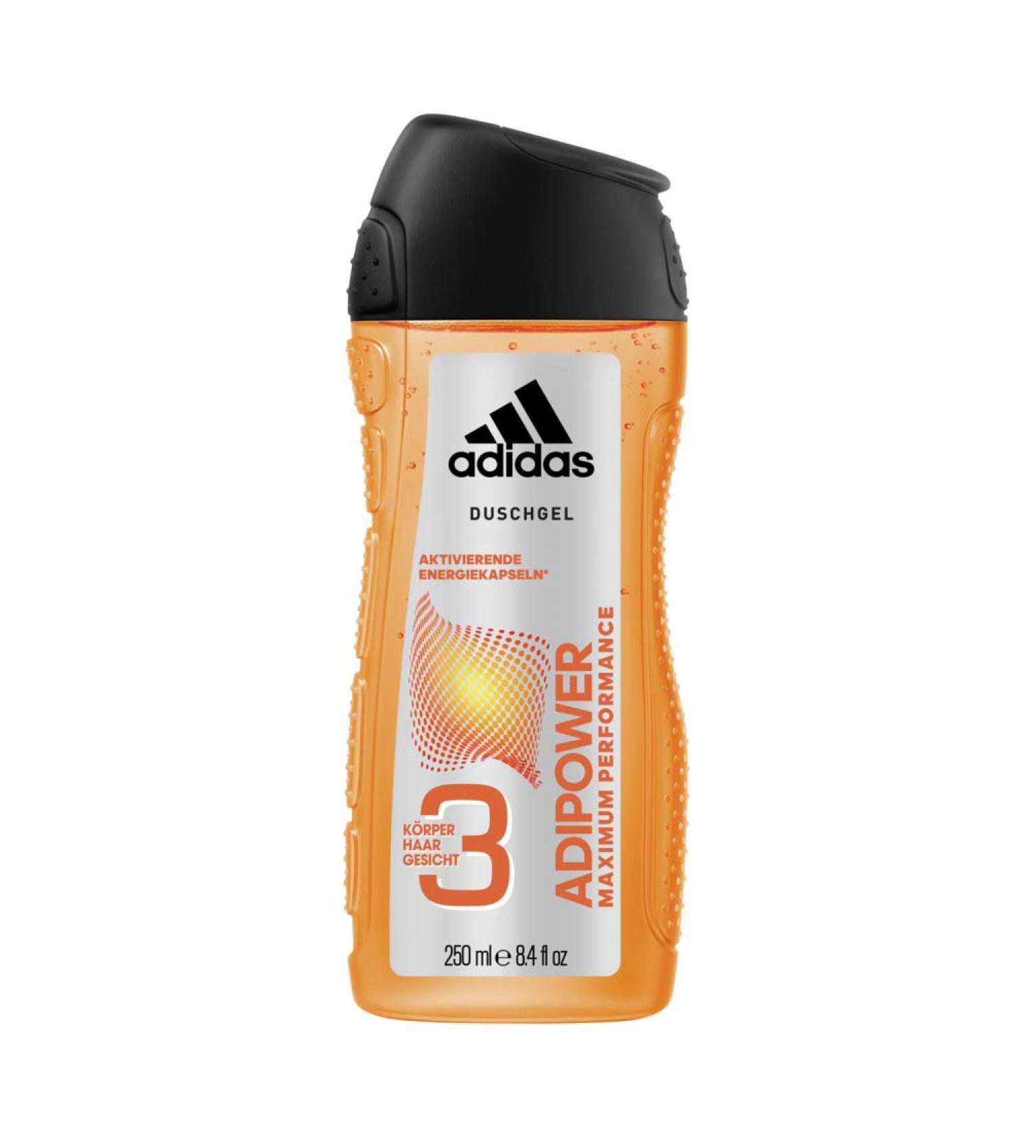 adidas adidas Adipower 3-in-1 Shower Gel for Men 250ml - Buy Online on GoSupps.com