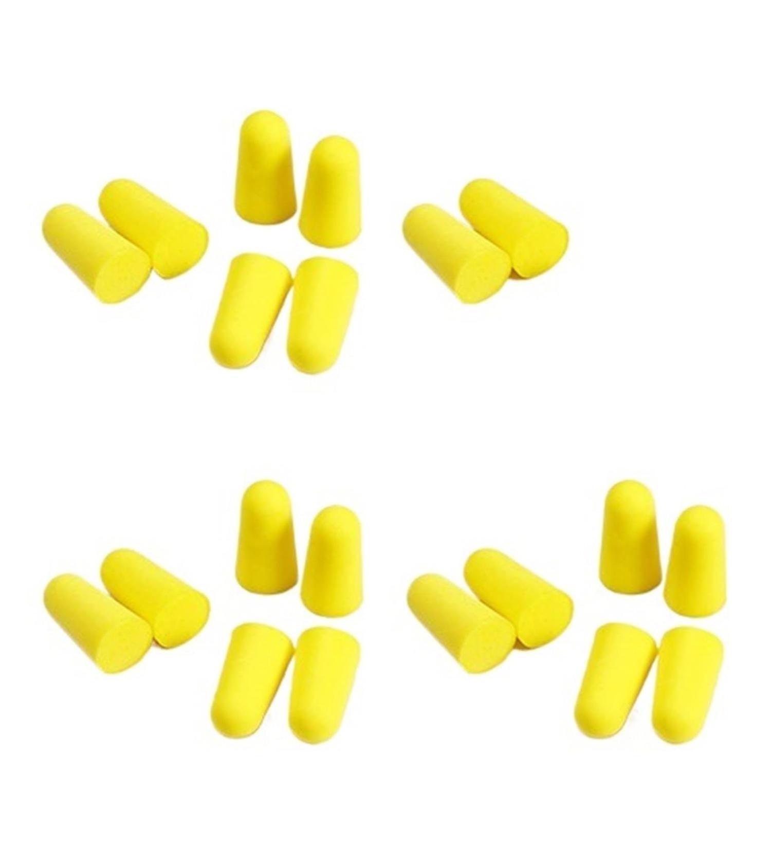 20PCS Comfort Earplugs - Noise Reduction Foam Tapered Ear Plugs for Sleep & Travel - 10 Pairs (Yellow) | International Shipping - Buy Online on GoSupps.com