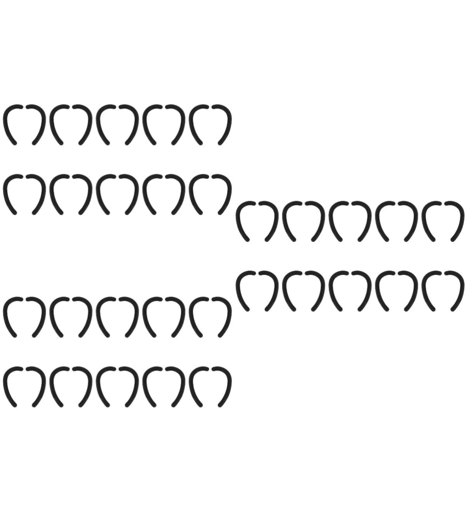 Lurrose 30 Pair Anti-Snag Ear Bruises Glasses Handle Protectors Adjustable Ear Protectors & Face Cover Rope Hook Black (3 Pack) International Shipping Available - Buy Online on GoSupps.com