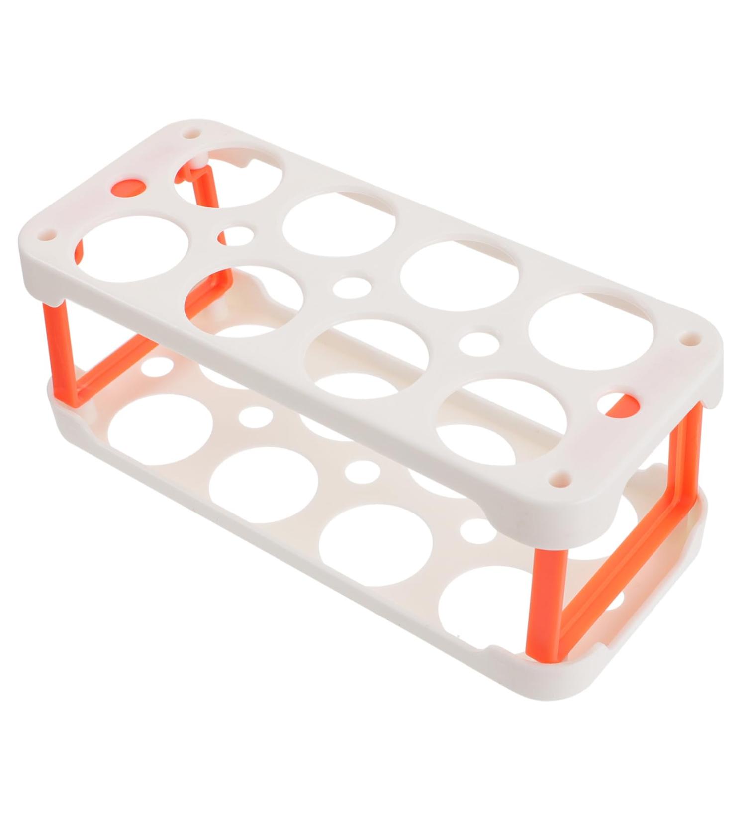 GLEAVI 2pcs Box Egg Carton Eggs Egg Holder Plastic Container Egg Storage Case Side Door Crisper re-usable - Buy Online on GoSupps.com