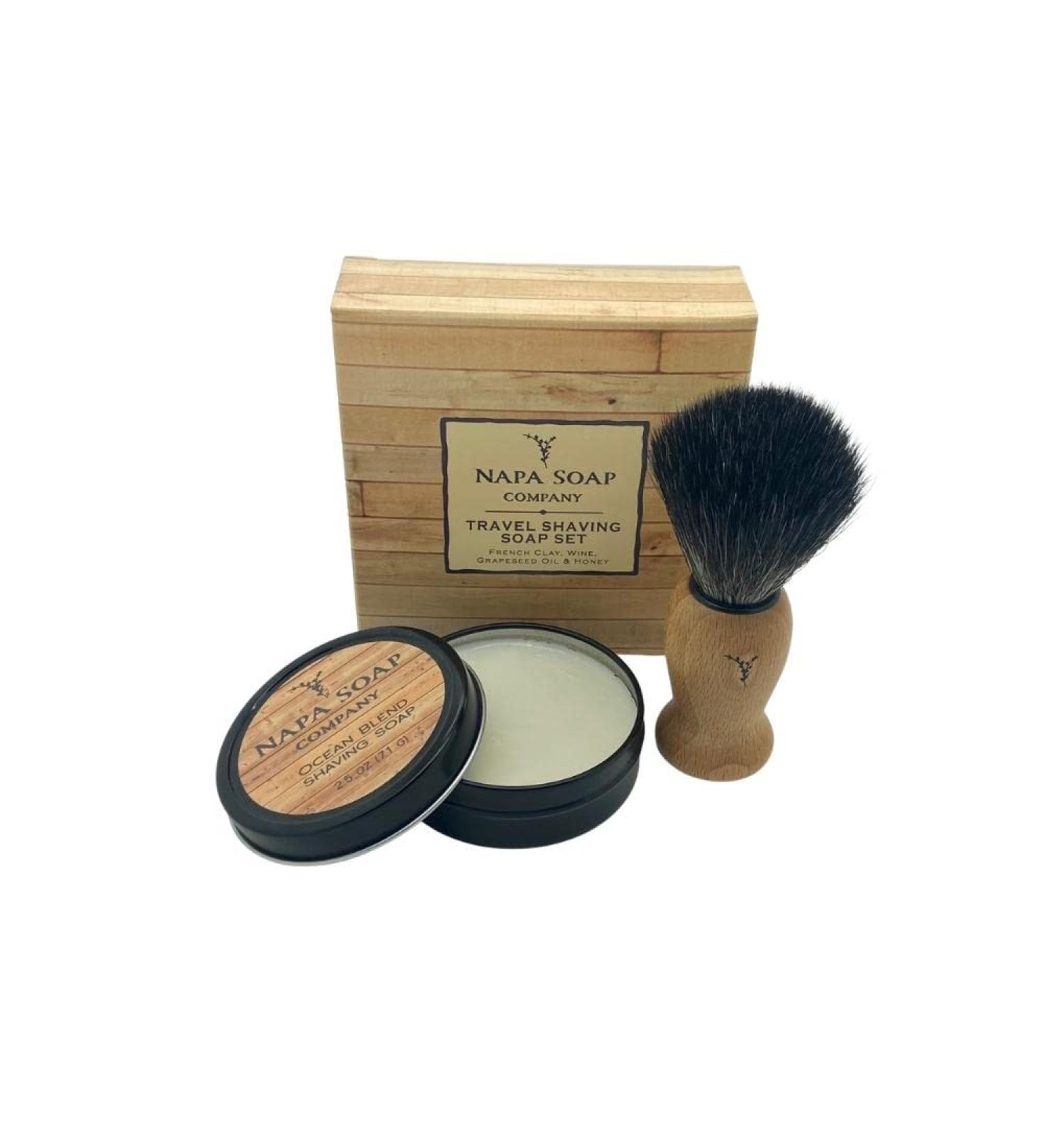 Travel Shaving Soap Gift Set