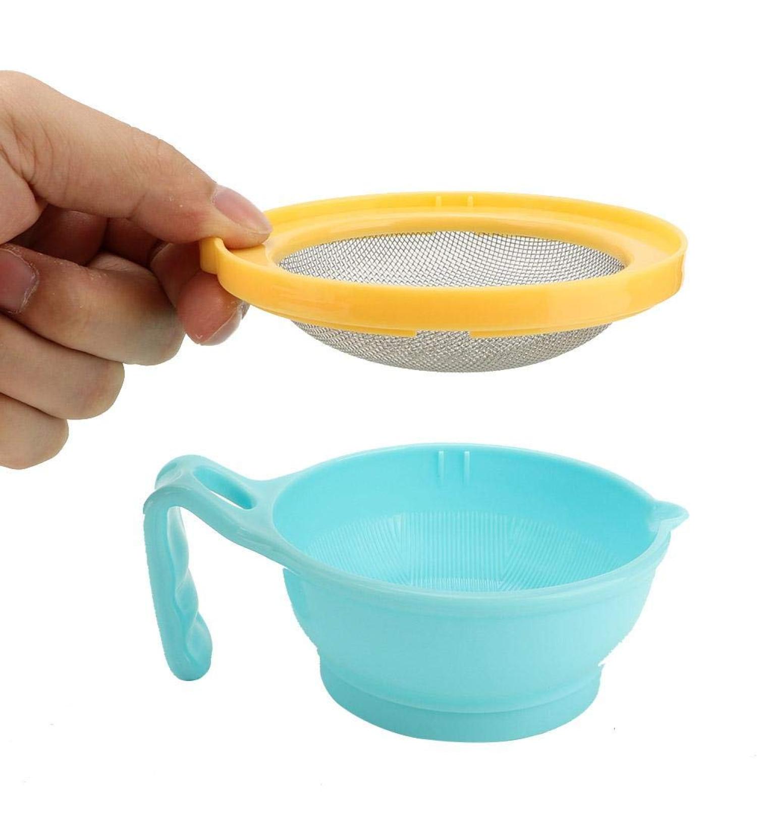 9Pcs Baby Food Masher - Multifunctional Manual Grinder & Feeder (Blue) - Buy Online on GoSupps.com