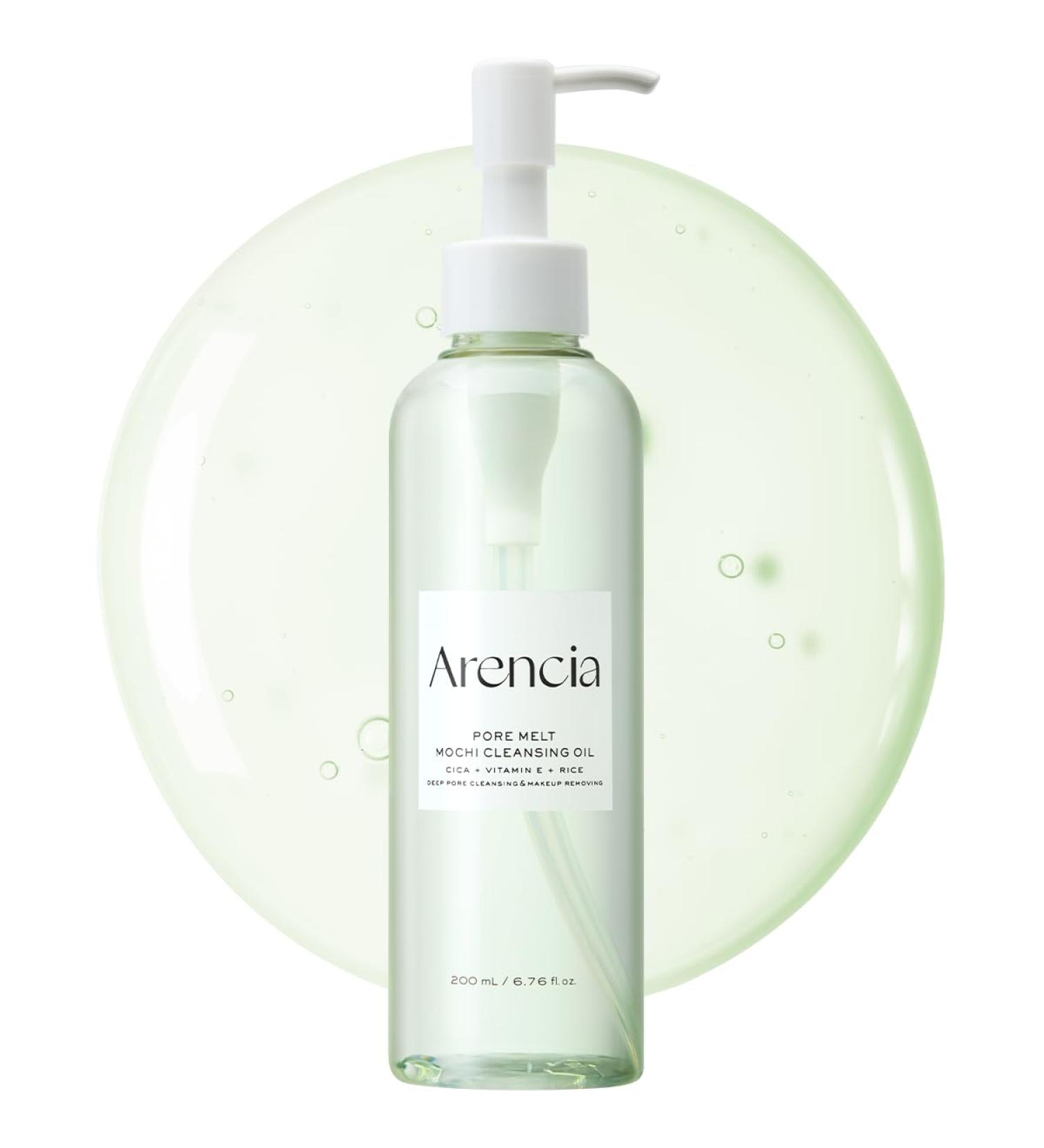 Arencia Pore Melt Mochi Huile nettoyante non com dog ne avec acides amin s de riz HD vitamine E cica et c ramide 200 ml - Buy Online on GoSupps.com