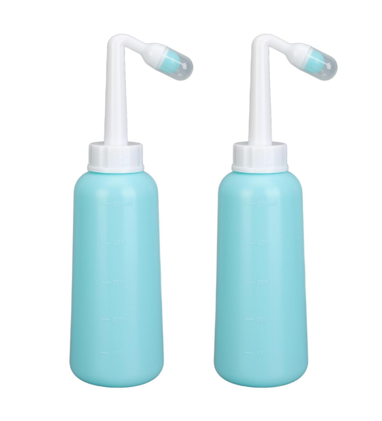Reusable Vaginal Cleaning Shower Bottle for Women | 2-Pack 500 ml | Postpartum Hygiene & Personal Health Solution - Buy Online on GoSupps.com