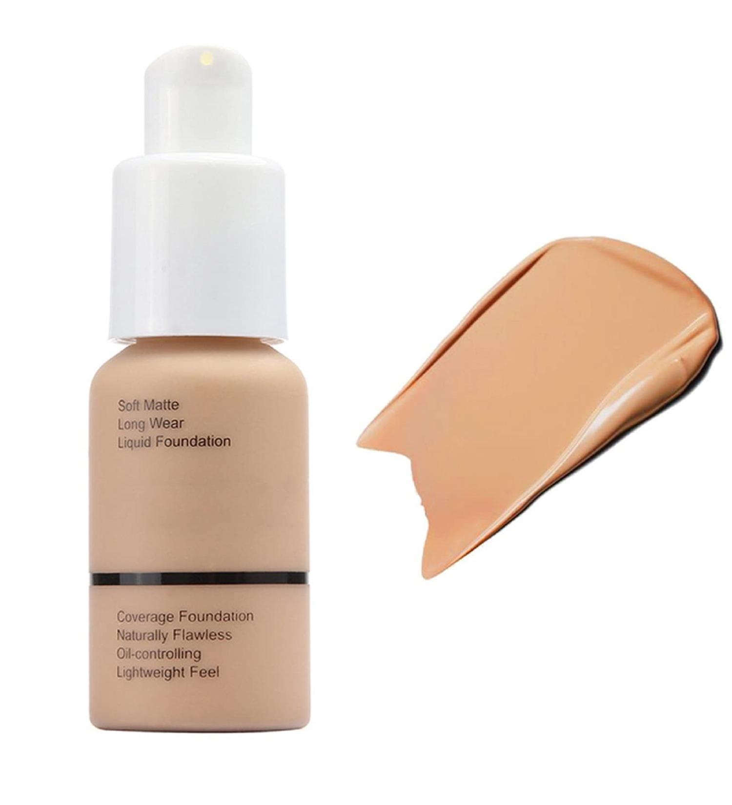 Liquid Foundation Waterproof Long-Lasting Soft Matte 30 ml 8 Colors - Buy Online on GoSupps.com