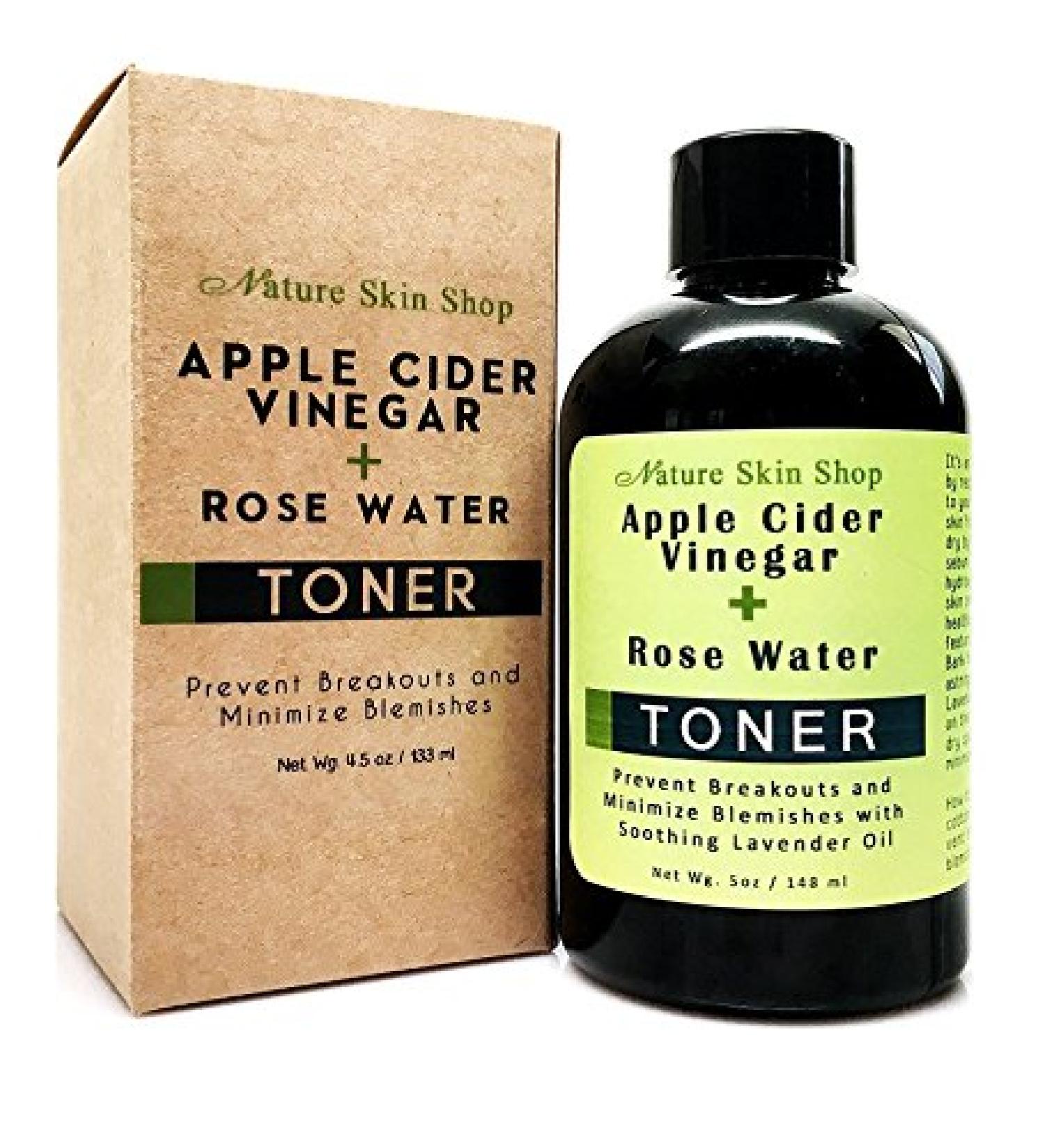 Apple Cider Vinegar & Rose Water Toner - Acne Prevention Blemish Control & Soothing Lavender Oil - International Shipping - Buy Online on GoSupps.com
