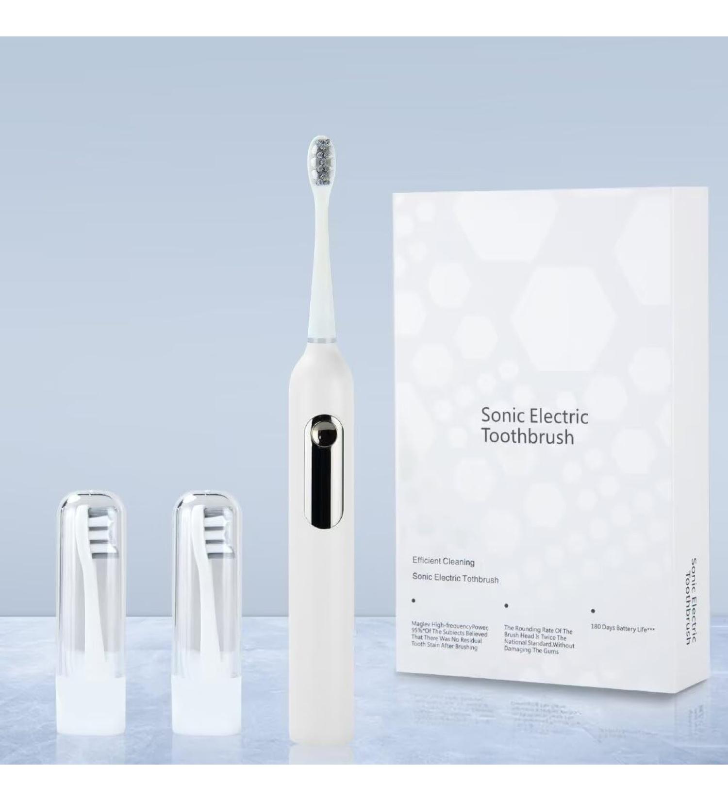 Advanced Sonic Electric Toothbrush for Adults - Rechargeable 3 Modes Smart Timer | Perfect for Travel & Home Use - Buy Online on GoSupps.com