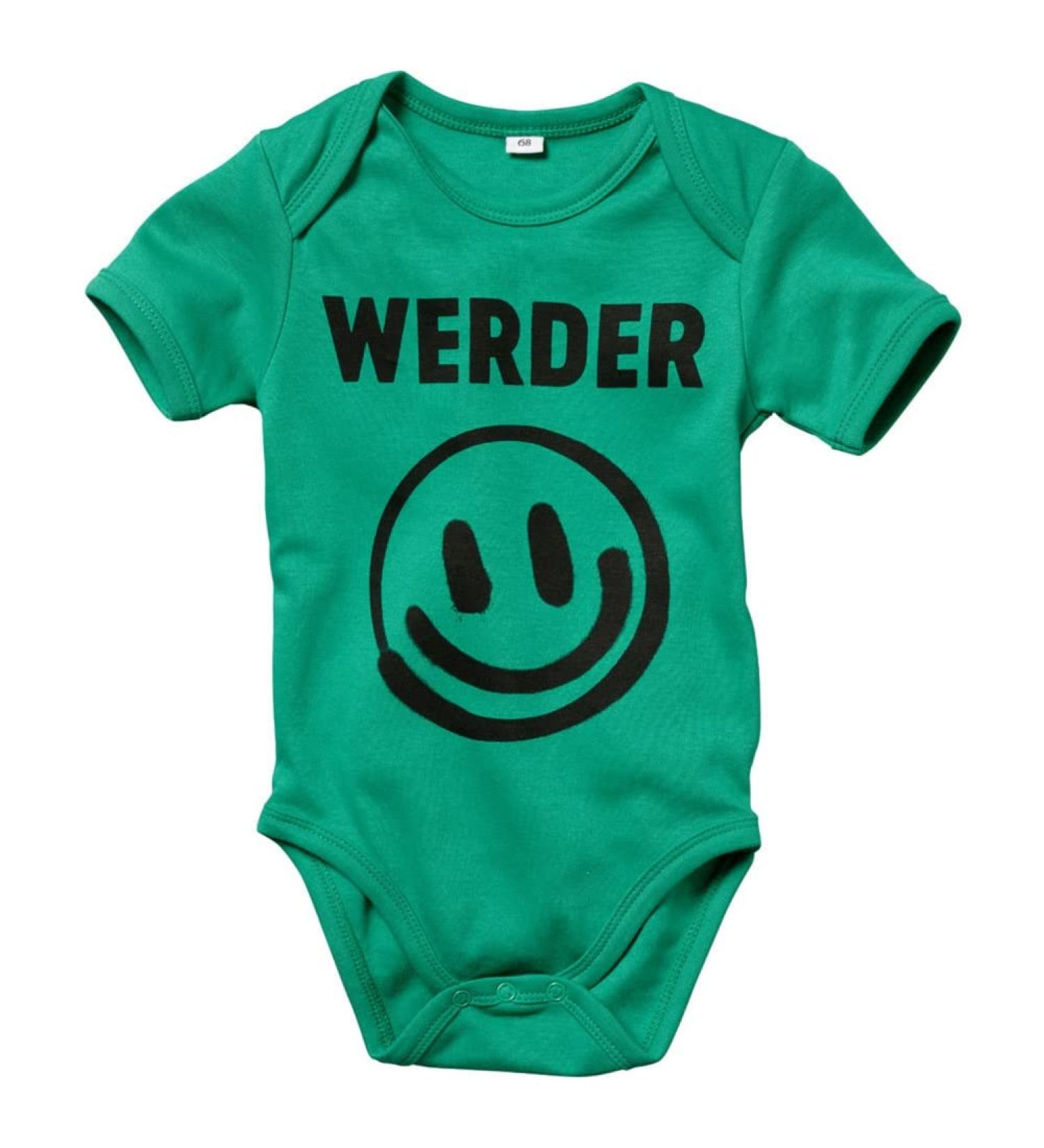 Werder Bremen GOTS Smiley Baby Body 80 green