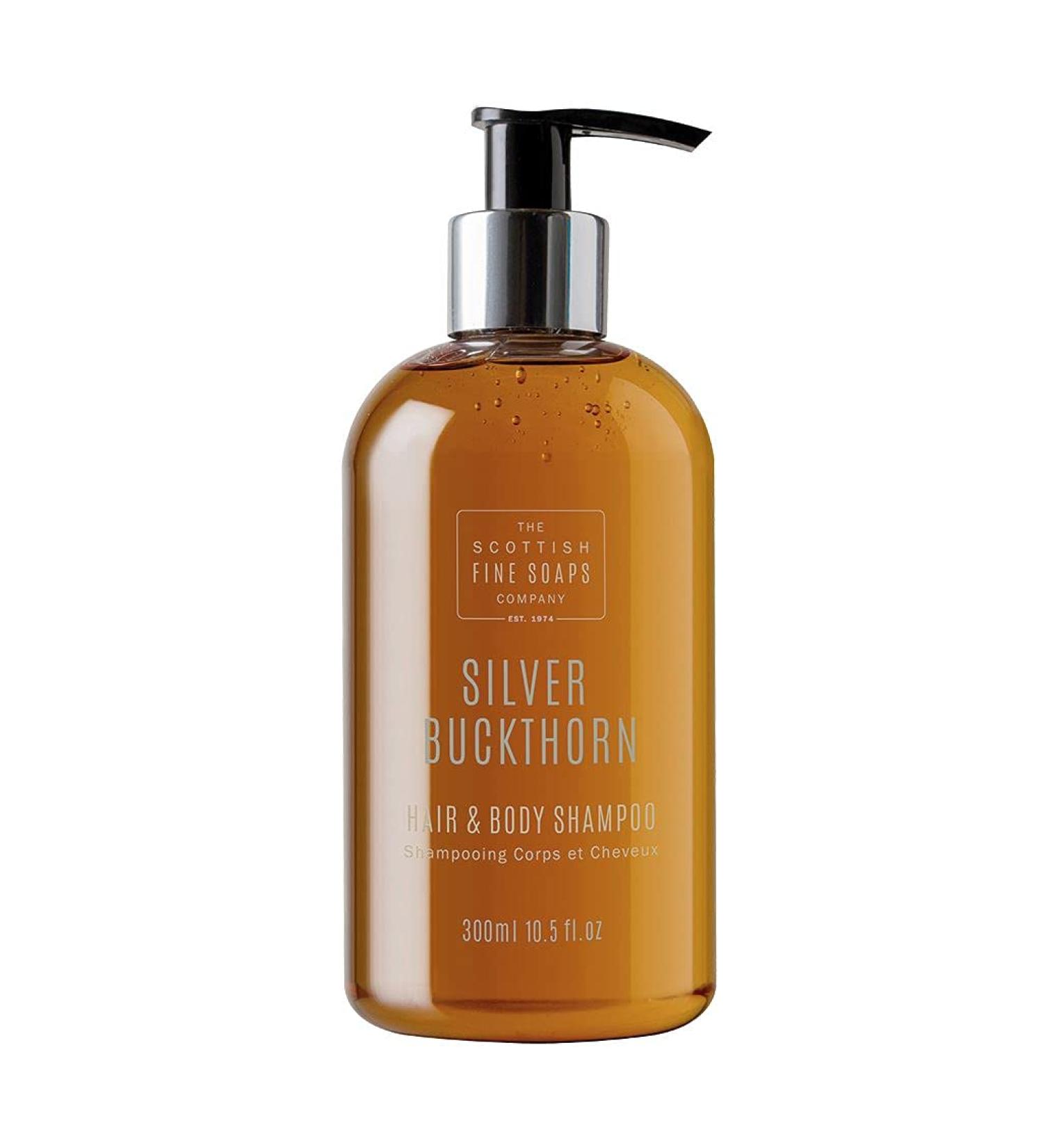 Scottish Soaps Silver Buckthorn Hair & Body Shampoo 300ml | Premium Scottish Fine Soaps | International Shipping Available - Buy Online on GoSupps.com