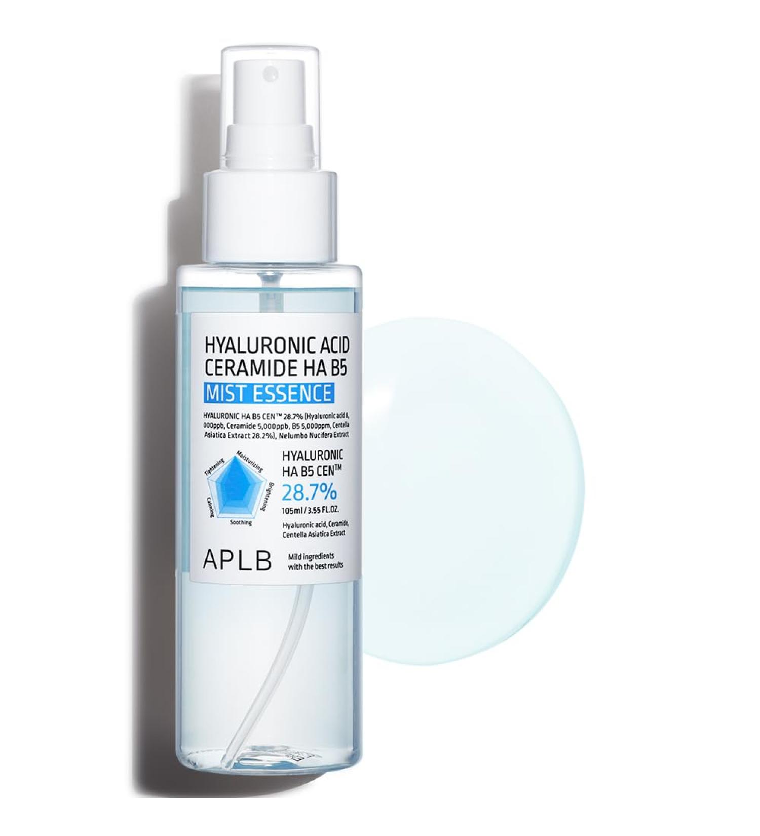 APLB Hyaluronic Acid Ceramide HA B5 Mist Essence - 28.7% Hydration Boost | Korean Skincare for Moisture & Skin Texture Improvement - Buy Online on GoSupps.com