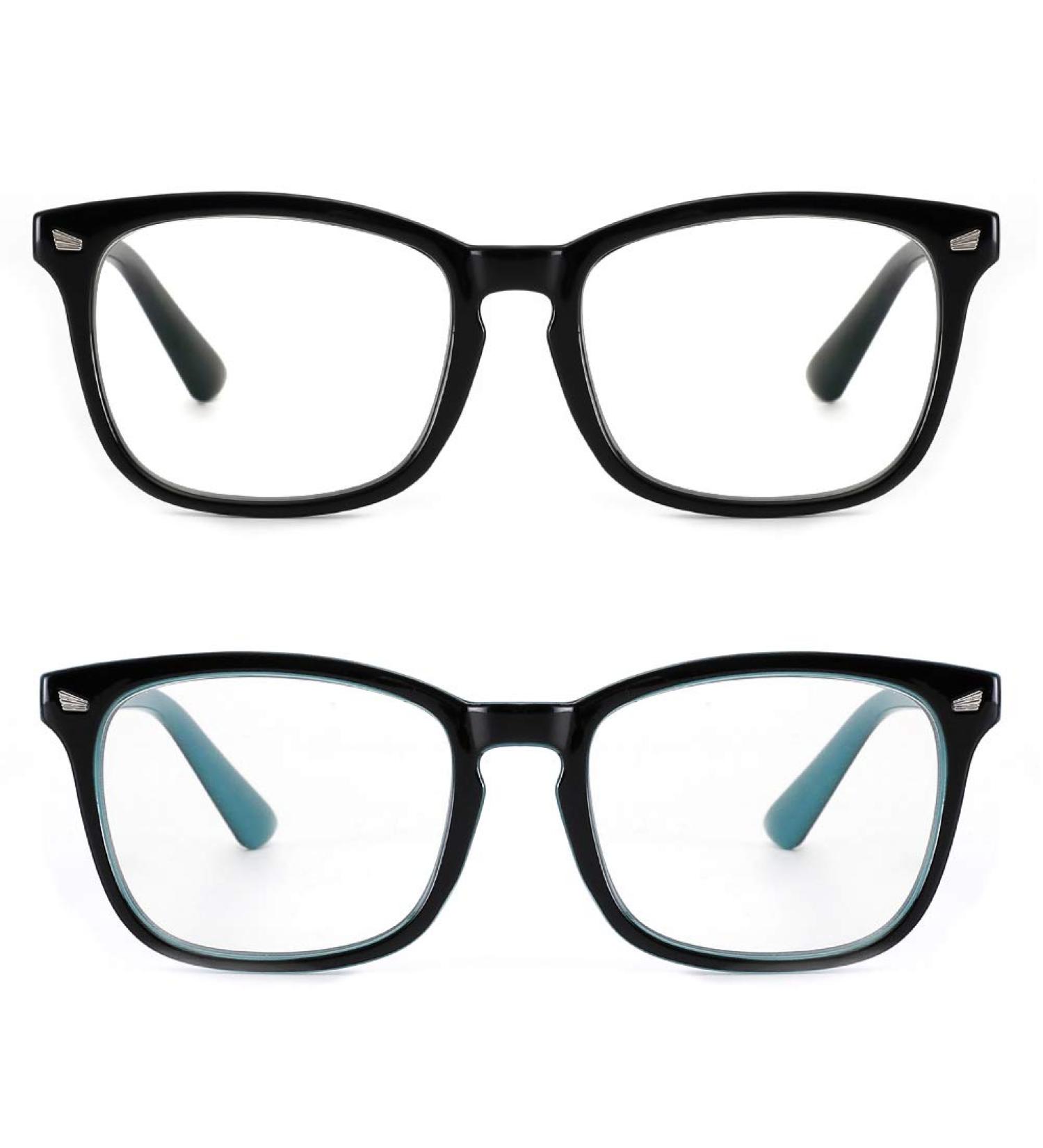 Buy Cyxus Blue Light Filter Glasses - Anti-Digital Eye Strain - Stylish Black & Blue | Screen Safety for Laptops Smartphones & Tablets - Buy Online on GoSupps.com