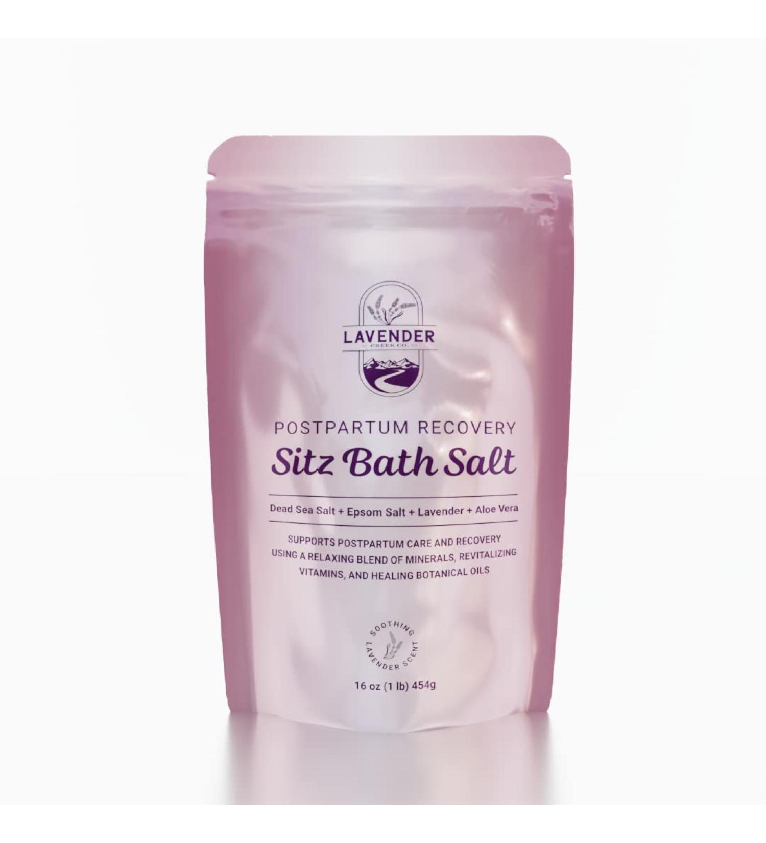 Lavender Sitz Bath Salt 1 lb | Postpartum Care Soak for New Moms | Postpartum Gifts for Women - Buy Online on GoSupps.com