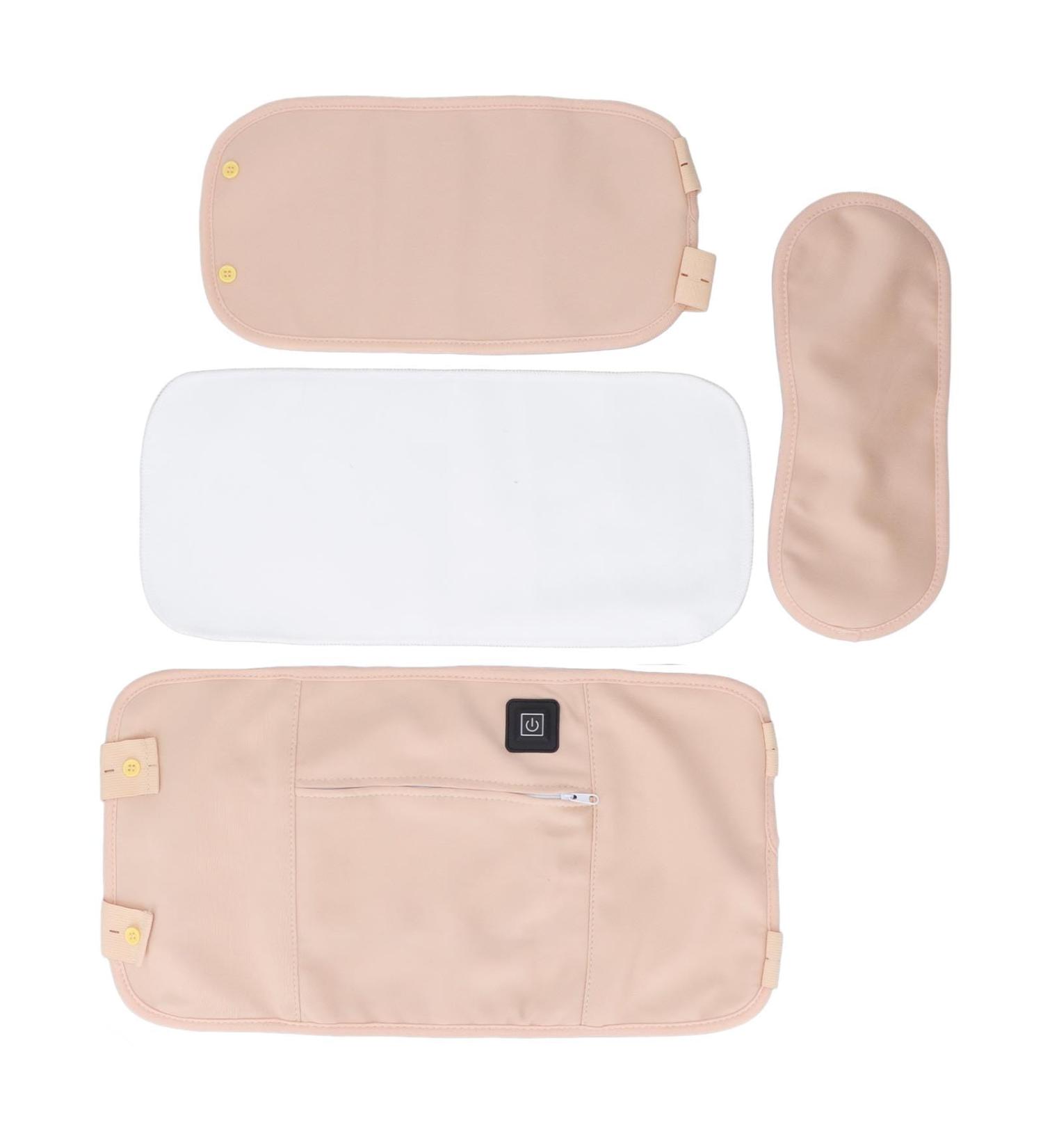 Reusable Leak-Proof Castor Oil Packing Wrap Set - 4 Heat-Proof Cotton Flannel Pads for Waist Neck & Legs - Buy Online on GoSupps.com