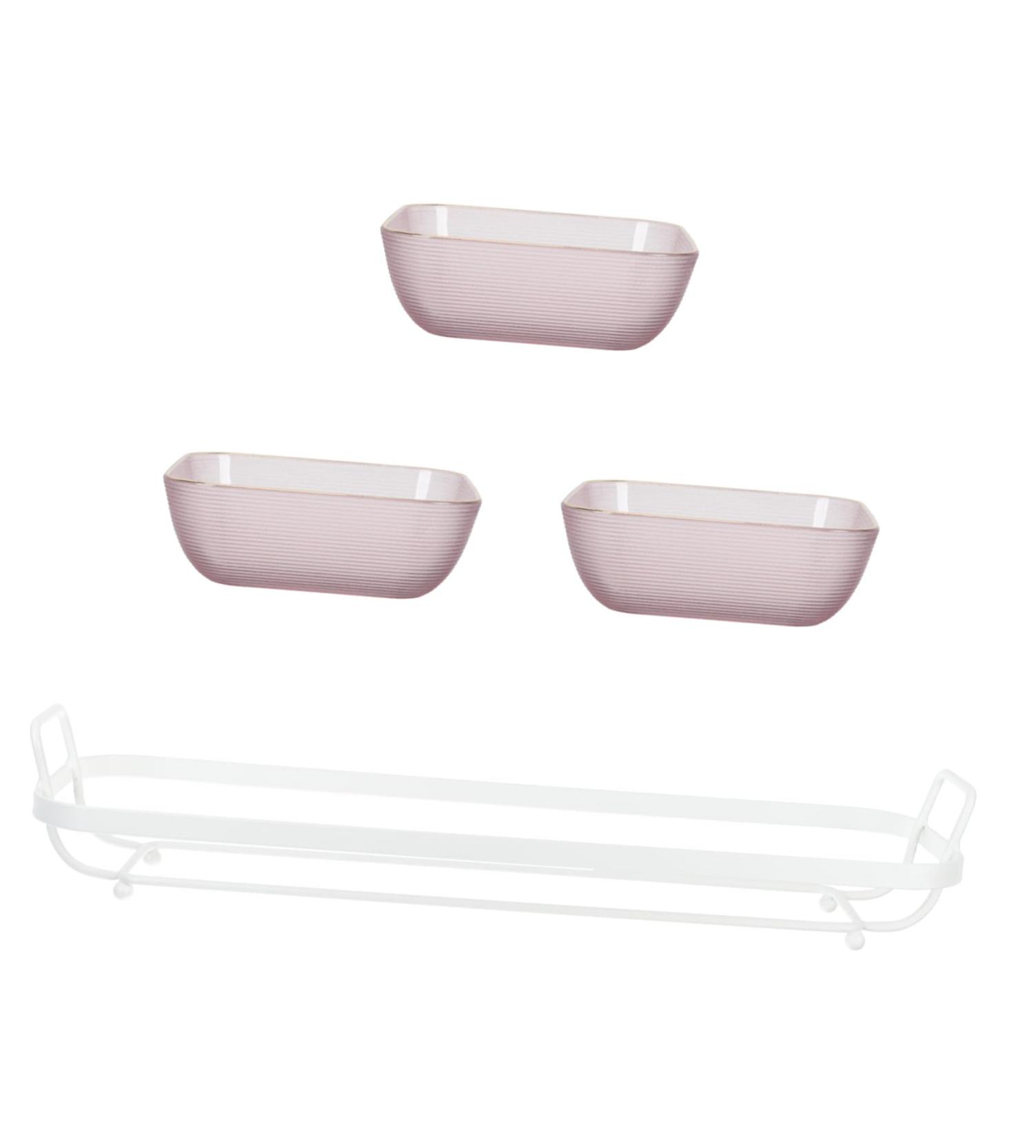 PRETYZOOM Serving Tray 1 Set Dried Fruit Storage Box Condiment Dipping Sauce Bowl Make Tea 37.5x12.4cm Dark Red - Buy Online on GoSupps.com