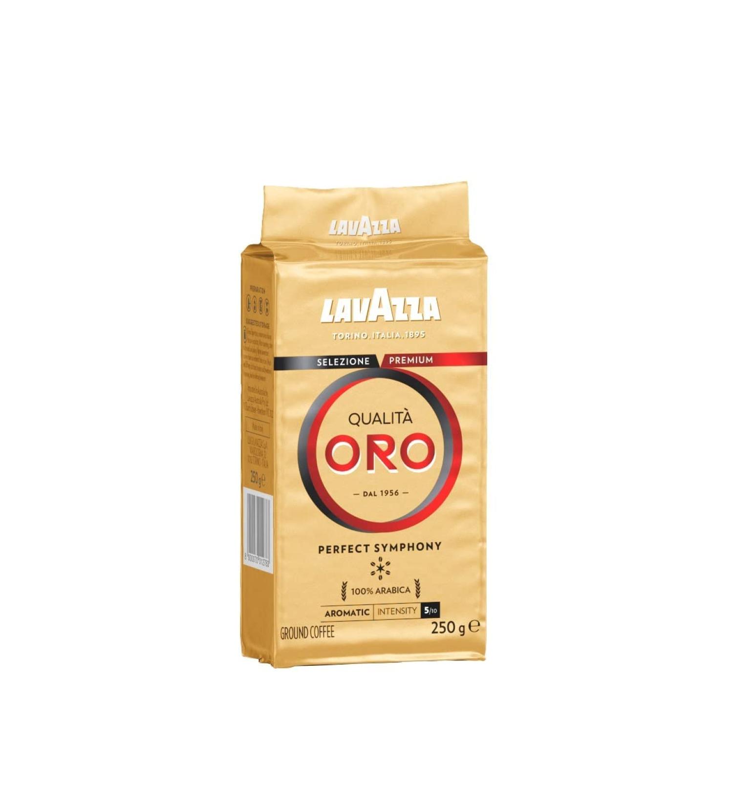 Lavazza Qualit Oro Ground Coffee 250g | 100% Arabica Fruity & Floral Aroma Velvety Espresso Medium Roast - Shop Internationally - Buy Online on GoSupps.com