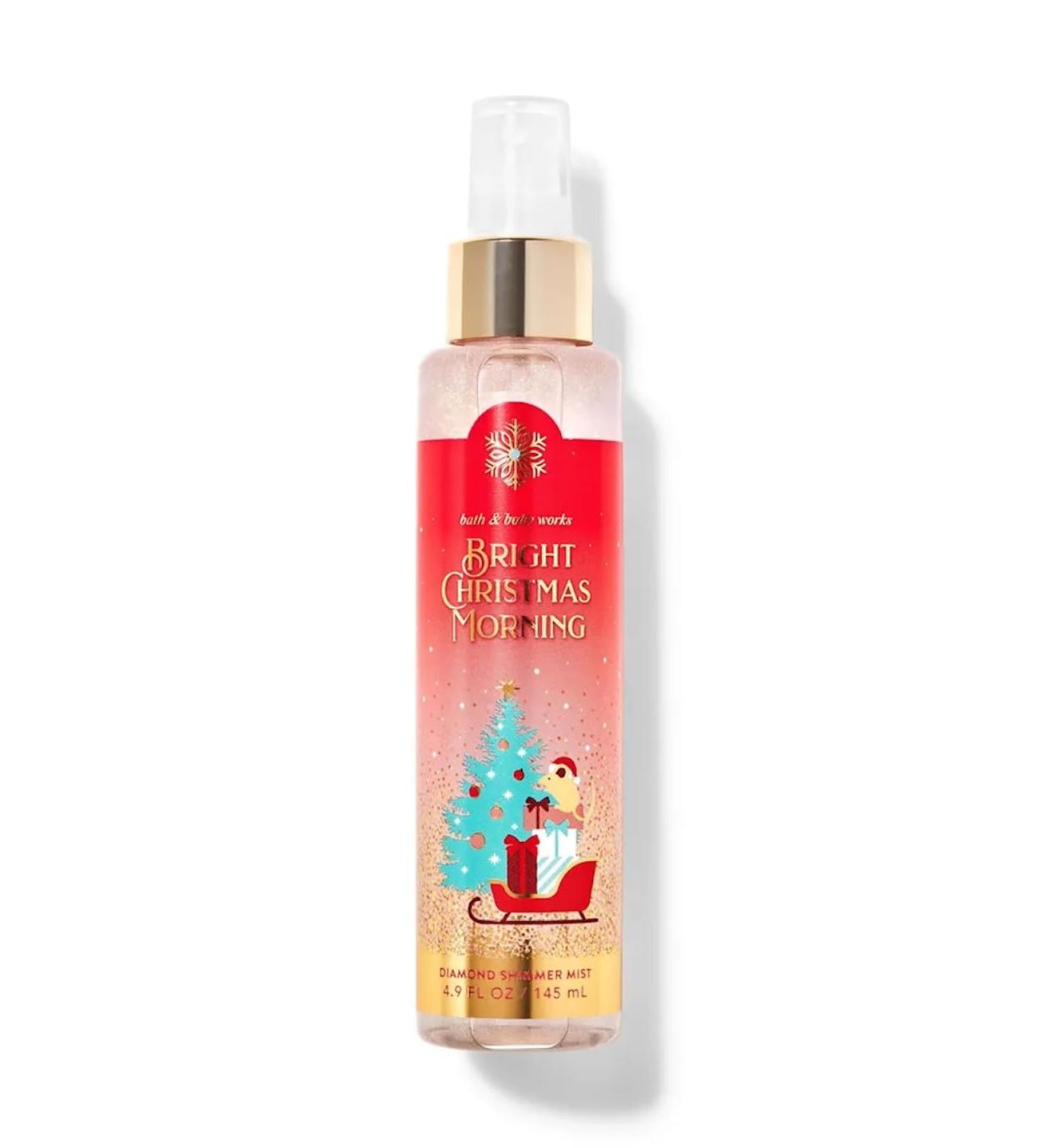 Bath and Body Works Diamond Shimmer Mist 4.9 Fluid Ounce (Bright Christmas Morning) Bright Christmas Morning 4.9 Fl Oz (Pack of 1)