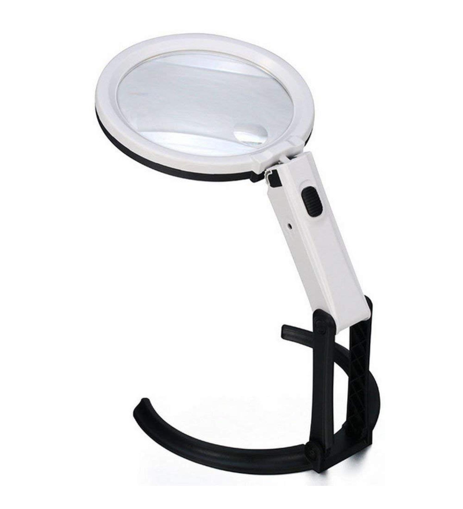 Magnifiers Magnifying Glass Desktop Main Mirror 10X Auxiliary Mirror 30X Magnifying Glass Plug in The Desktop Bracket to Maintain Handheld Light Extension Lens Desktop Folding Magnifying Glas - Buy Online on GoSupps.com