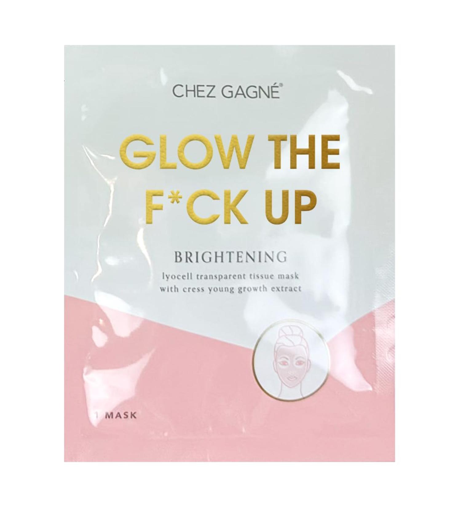 Glow The F*ck Up Facial Sheet Mask - Brightening Paraben-Free Sulfate-Free Phthalate-Free - Single Use - Buy Online on GoSupps.com