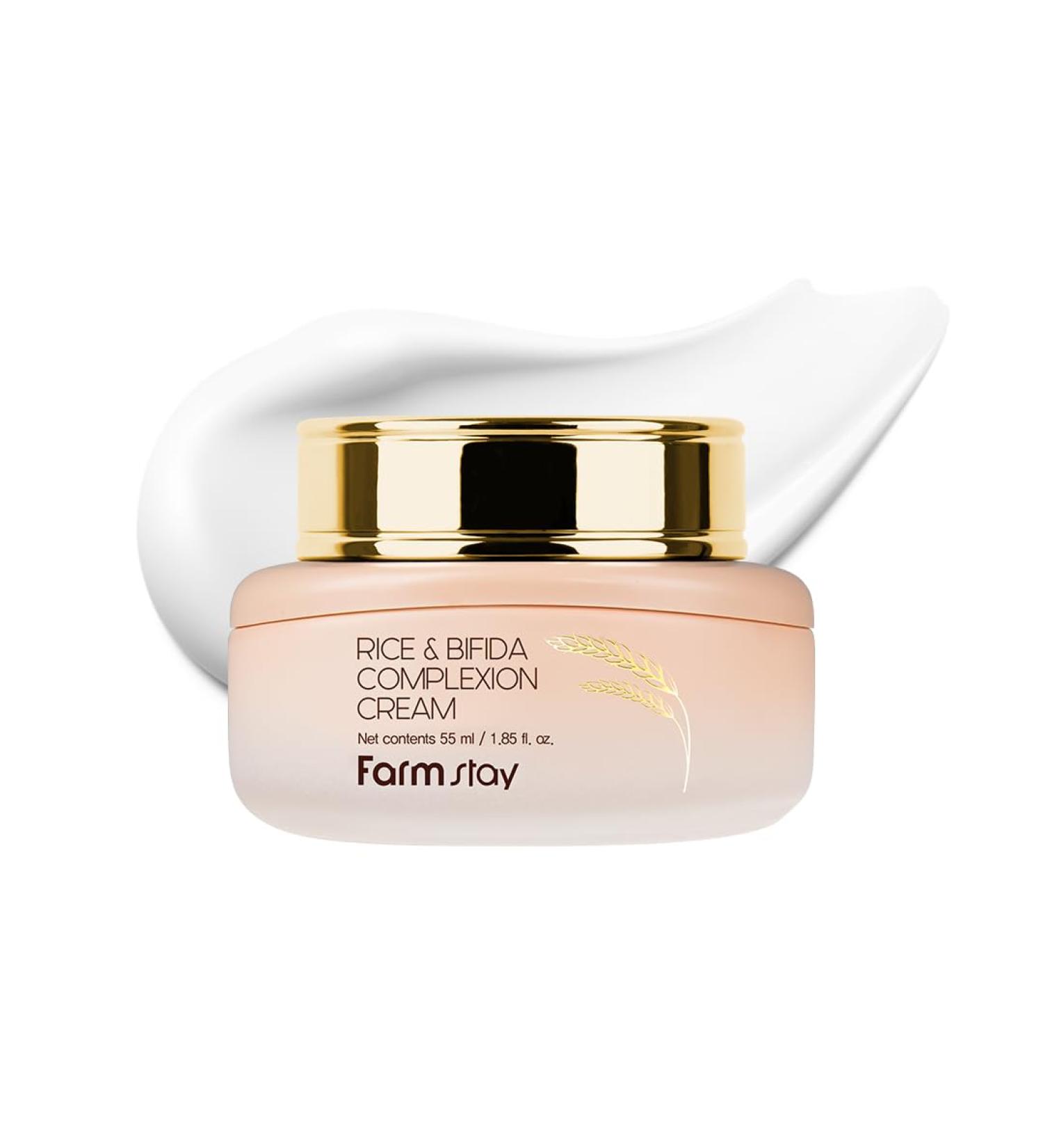 FARMSTAY Rice & Bifida Complexion Cream Dark Spots Remover Correcting with Niacinamide Skin Barrier Repair for Glow Skin Rice Moisturizer for Face for Women & Men Korean Skin Care 4.05 Fl. Oz. - Buy Online on GoSupps.com