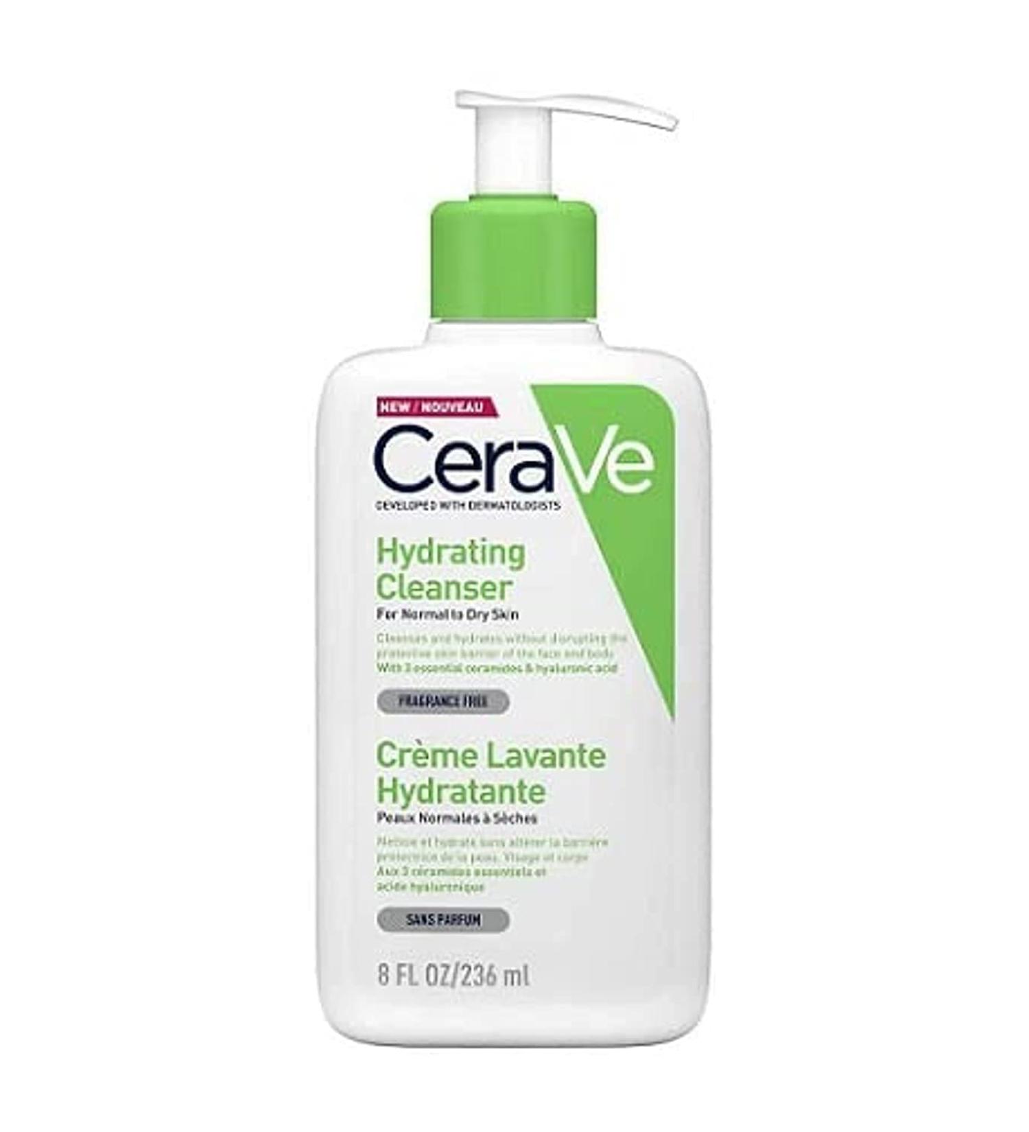 CeraVe Hydrating Cream-to-Foam Cleanser 236ml WHITE 236 ml (Pack of 1) - Buy Online on GoSupps.com