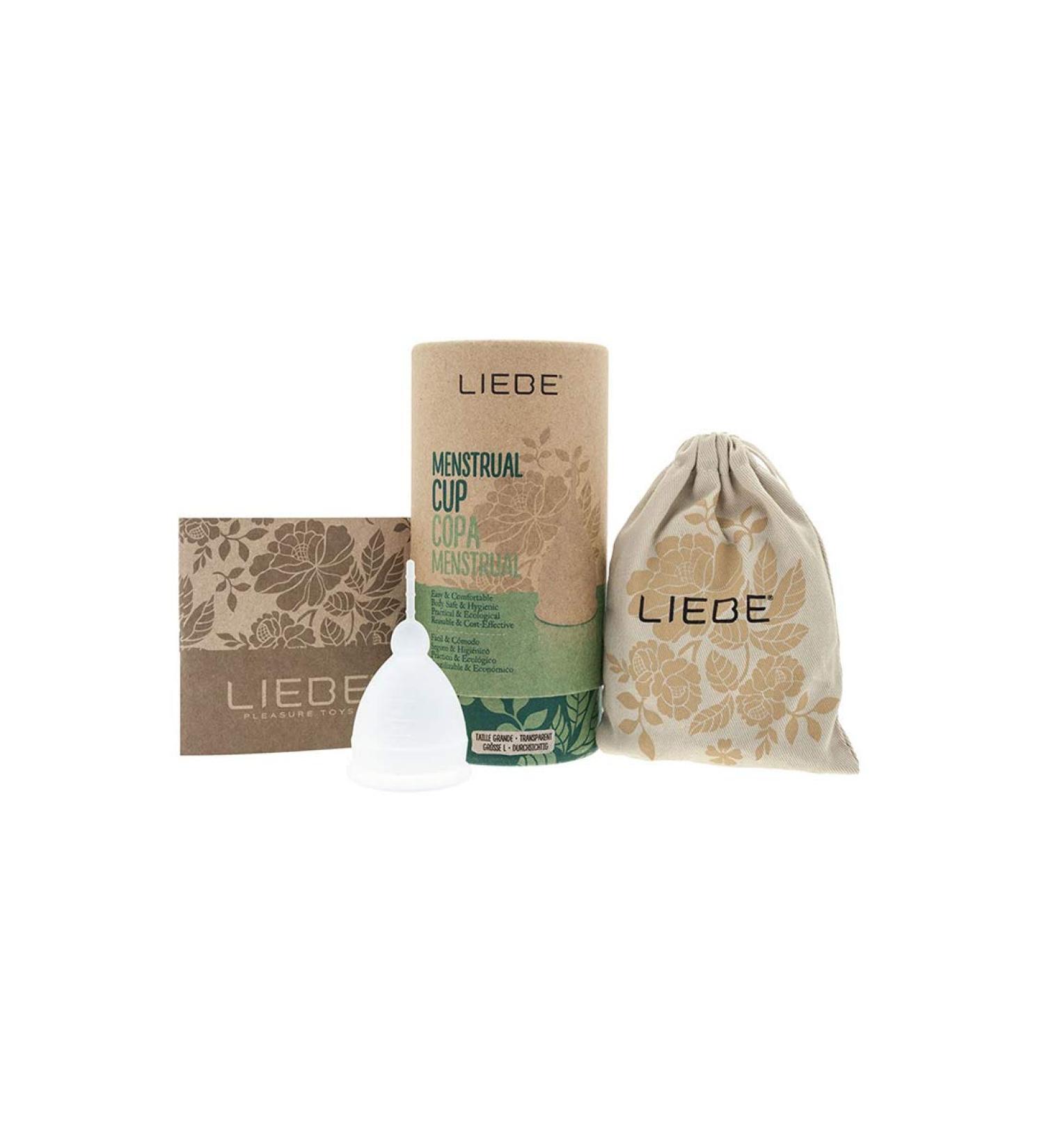 Love 7306502 Menstrual cup large transparent Transparent 1 piece (1 pack)