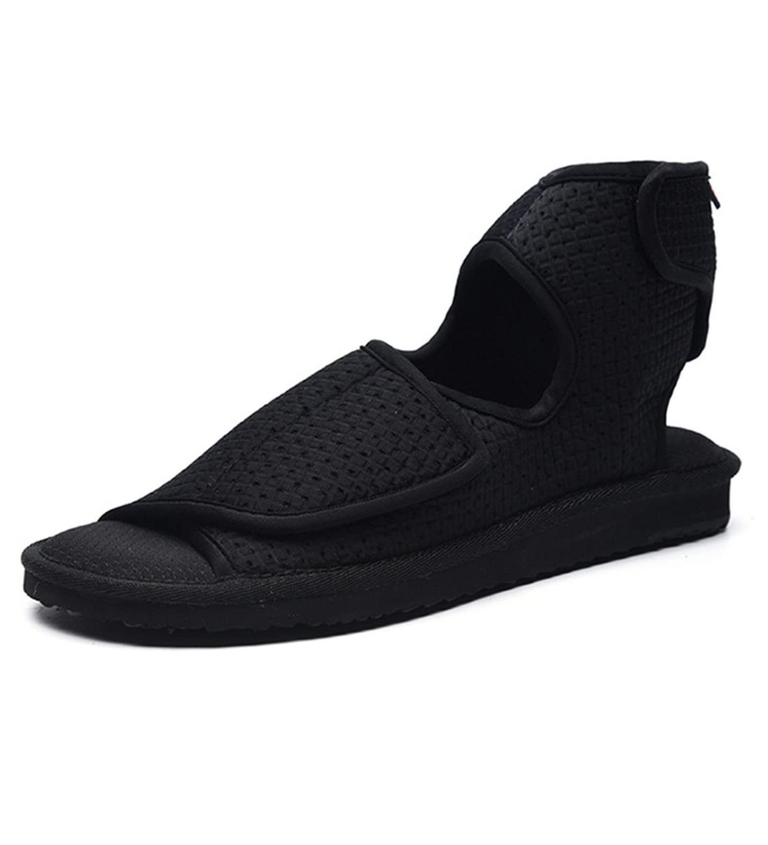 WCXTY Unisex Edema Shoes for Swollen Feet - Comfortable Breathable Diabetic Slippers Wide Width Lightweight - Machine Washable - 8.5 Black - Buy Online on GoSupps.com