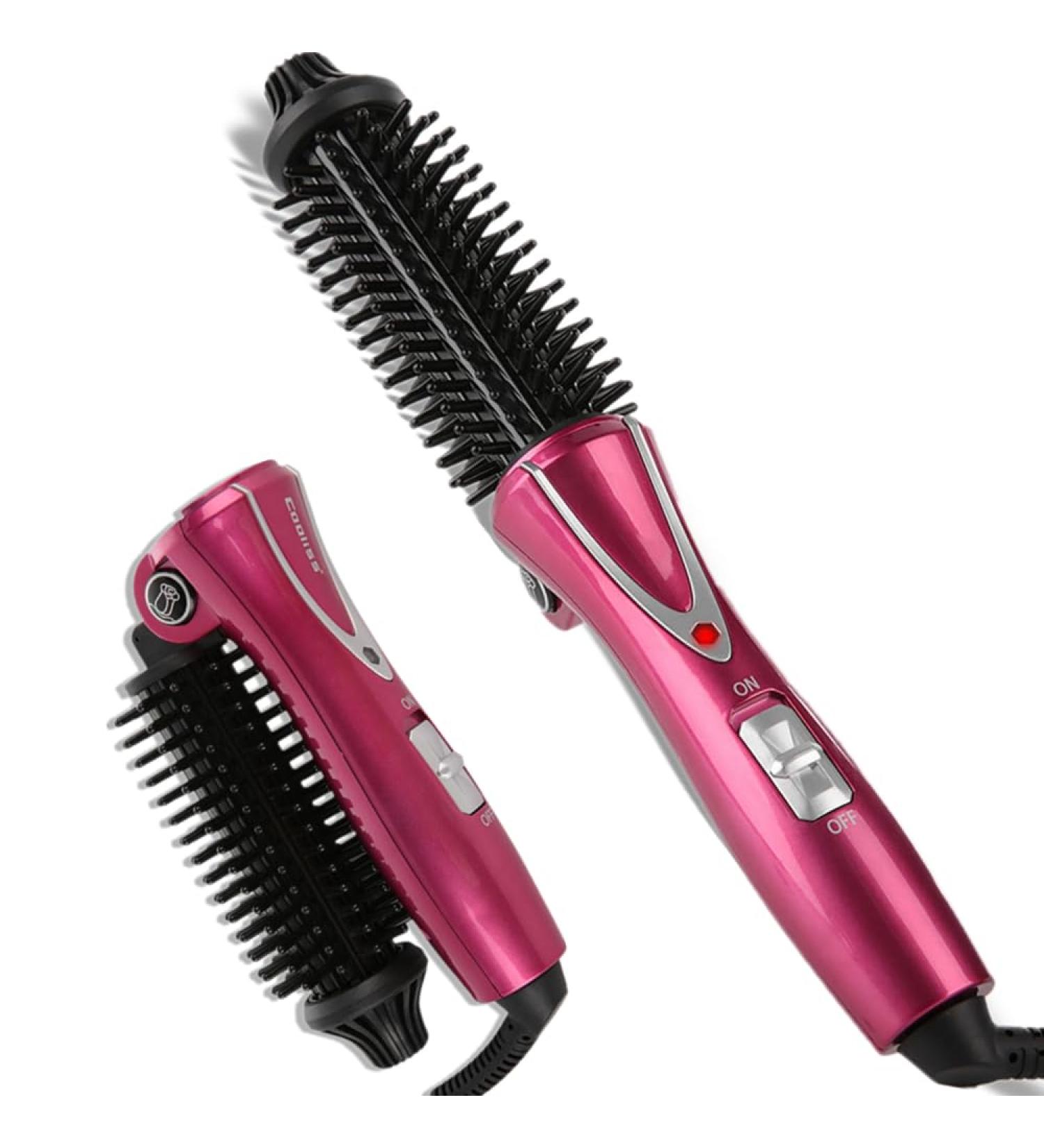 Electric Professional Anti-Scald Curling Brush | Instant Heat Wands for All Hair Types - International Shipping Available - Buy Online on GoSupps.com