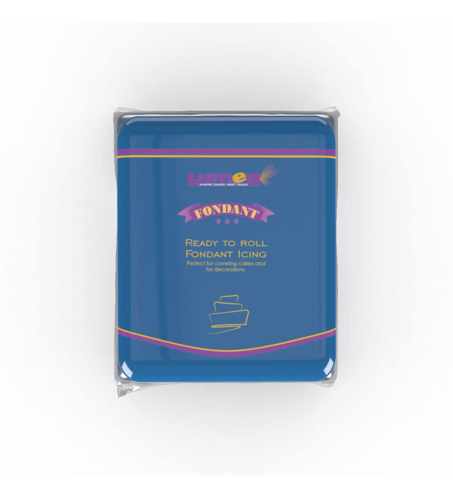Dekozauber24 Premium Fondant 250g - 19 Colors Soft & Flexible Rolled Fondant for Cake Decoration (Dark Blue) - International Shipping Available - Buy Online on GoSupps.com