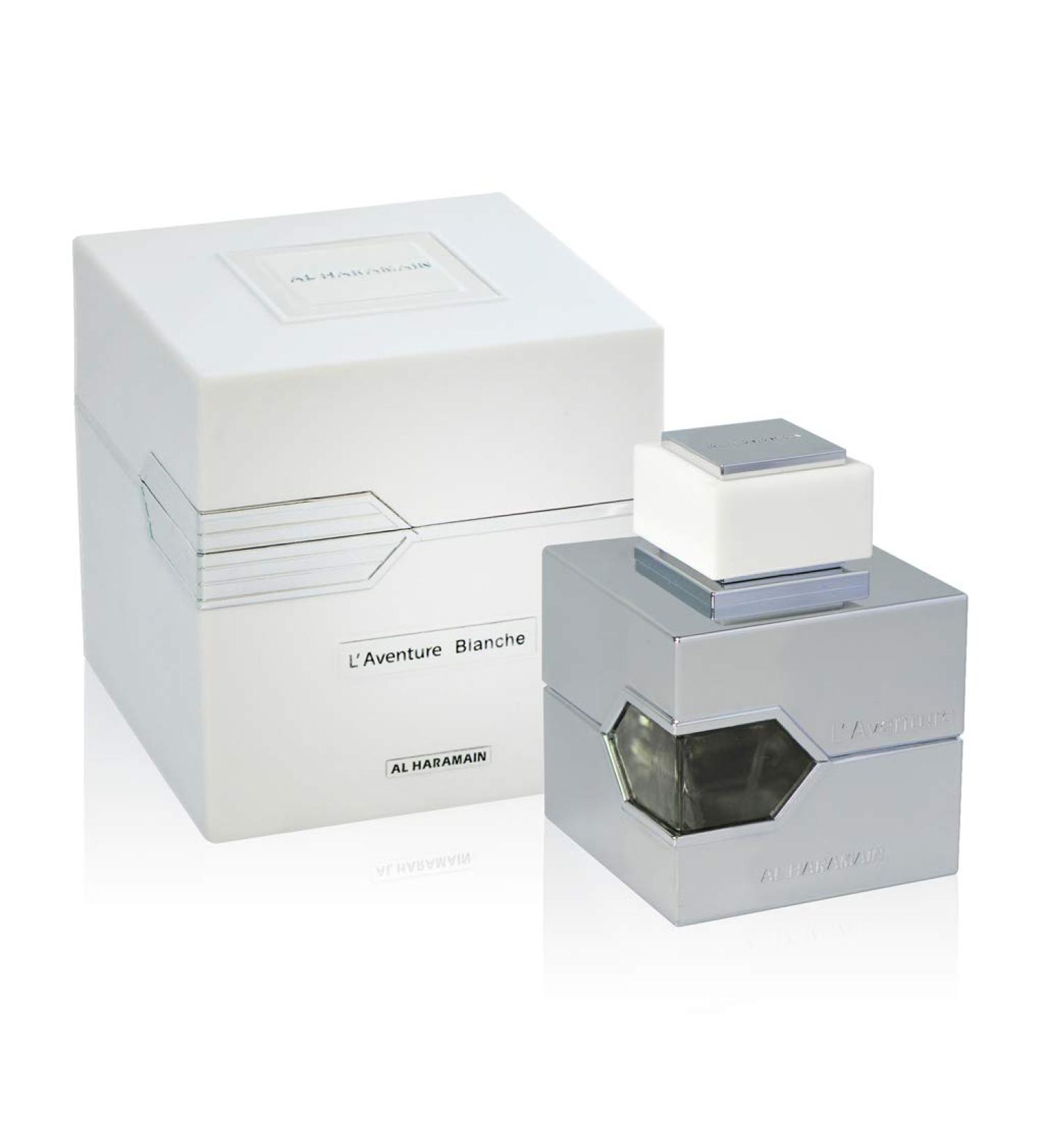 Al Haramain L'Aventure Blanche - Cologne for Men - Long Lasting Arabian Perfume for Men - Eau de Parfum - Floral Amber Fragrance - 3.3 oz