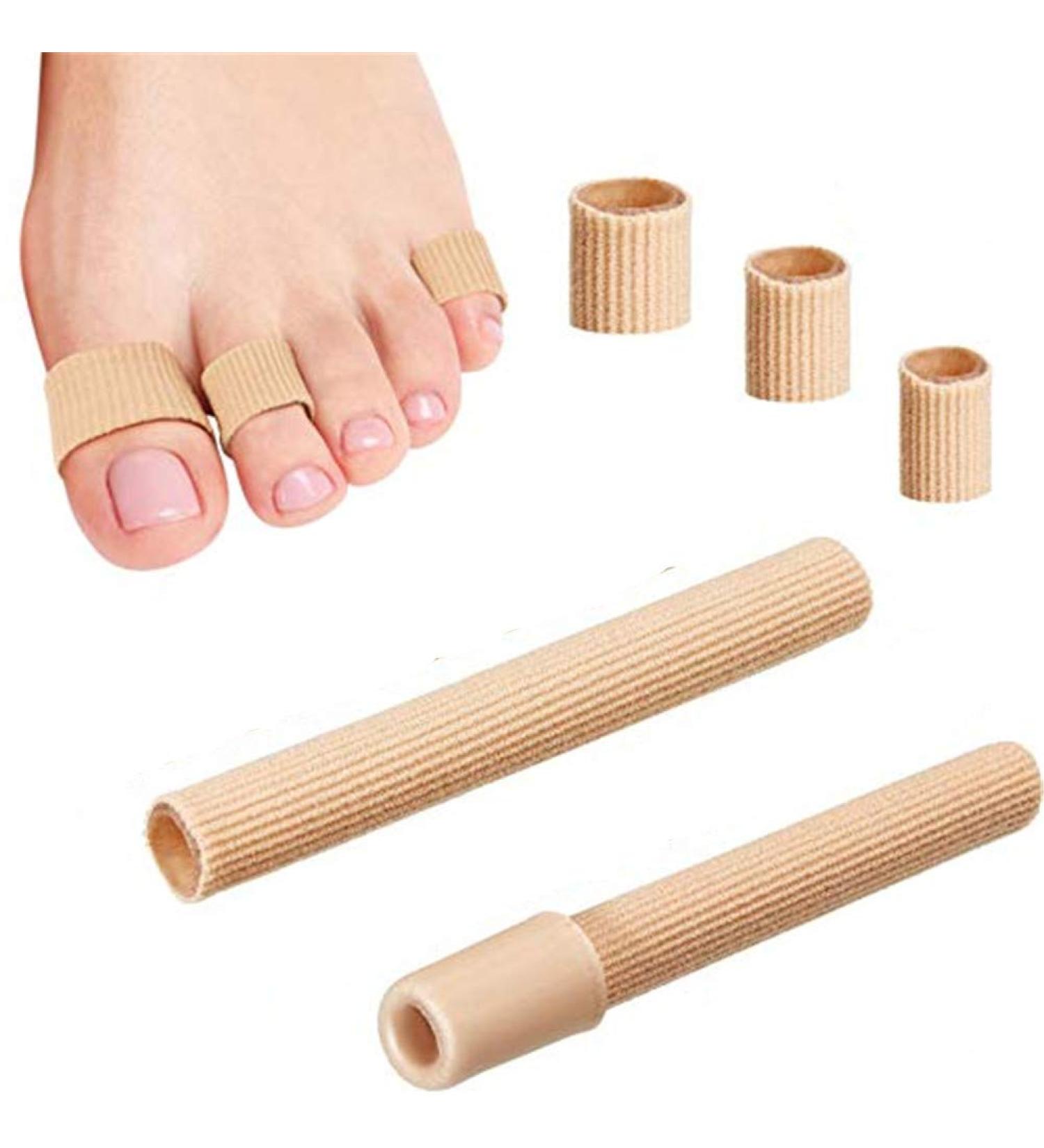 Silicone Toe Protection Tube Bandage - Finger Gel Pad for Comfort | 2 Pieces 1.5 cm Wide - Buy Online on GoSupps.com