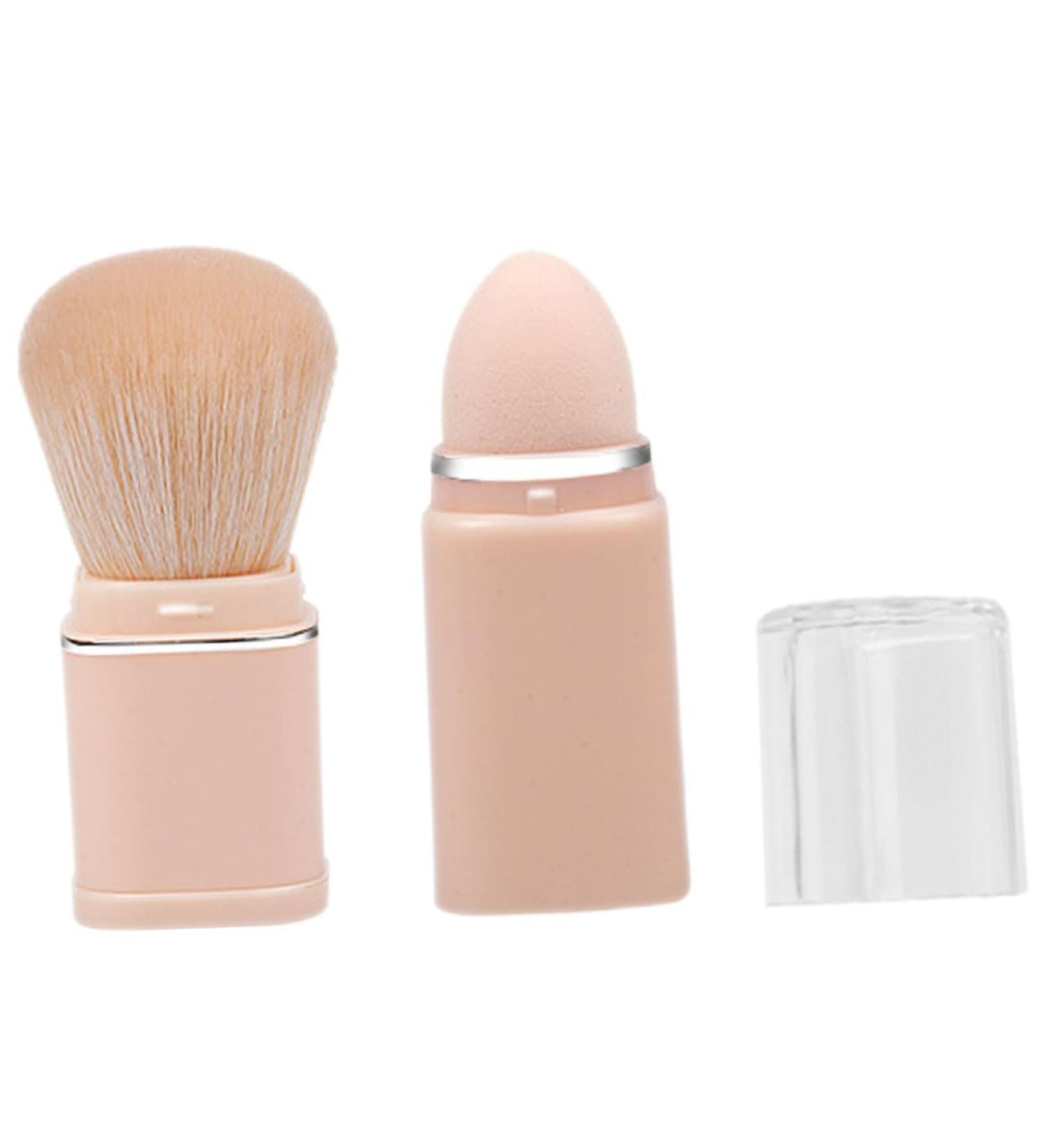 Housoutil 2 in 1 Makeup Brush Bb Cream Brush Retractable Blush Brush Makeup Tool Foundation Applicator Bronzer Brush Contour Brush Sponge Brush Travel Artificial Fiber - Buy Online on GoSupps.com