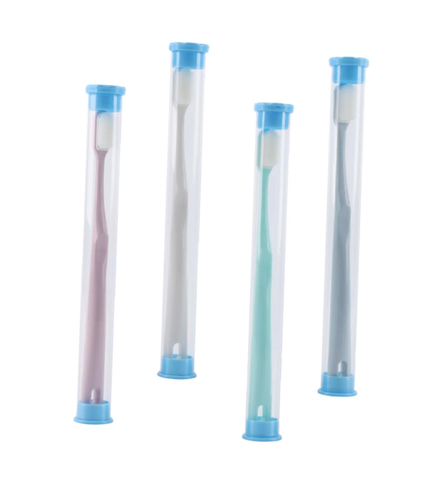 Clispeed 4-Pack Comfortable Toothbrushes - Individually Wrapped Practical Gum Care & Travel Toothbrushes for Hotels | Soft Bristles & Easy Cleaning - Buy Online on GoSupps.com