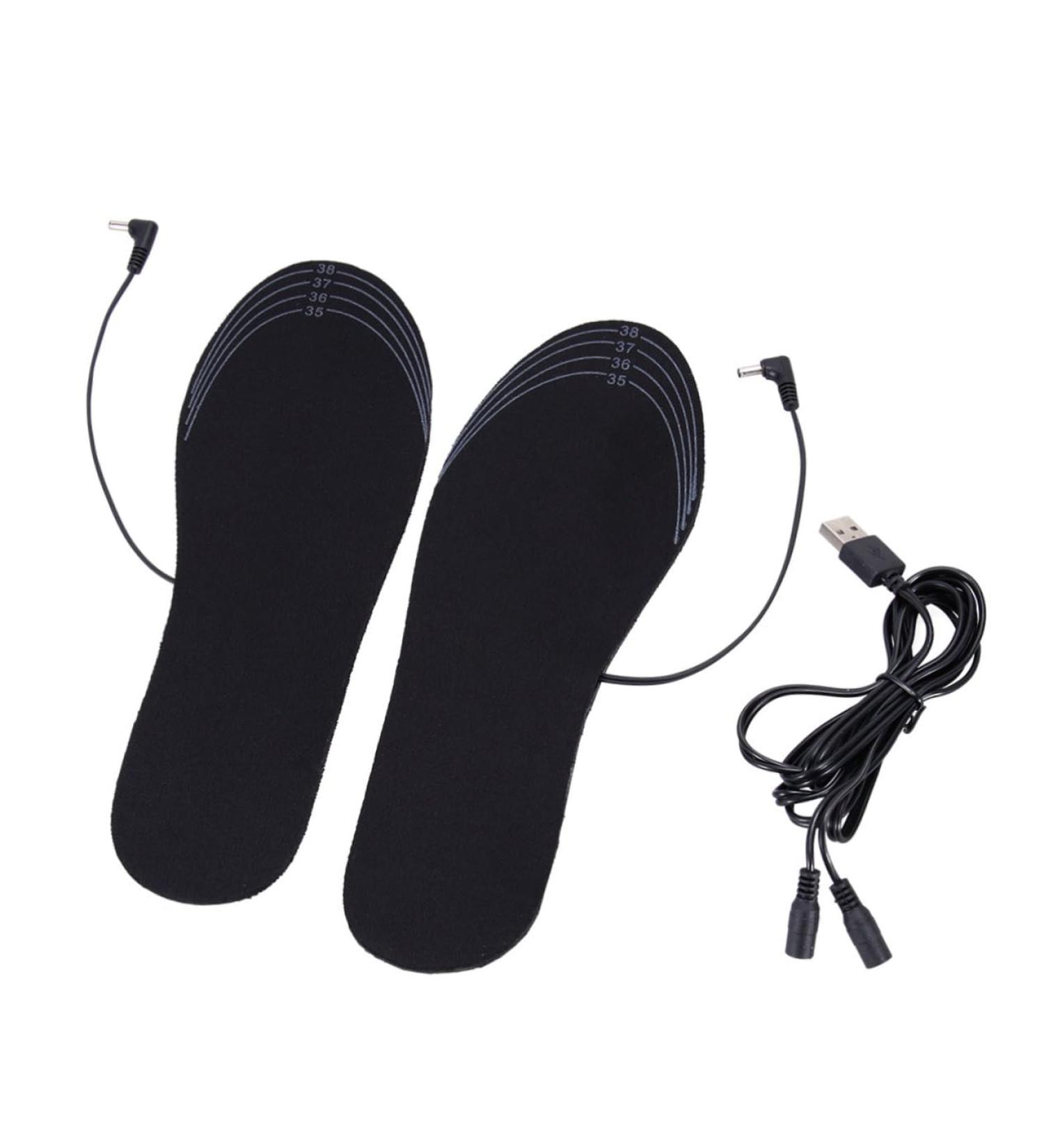 USB Heated Insoles - Rechargeable Electric Foot Warmers for Winter Shoes | Washable & Battery-Powered Heated Pads - Buy Online on GoSupps.com