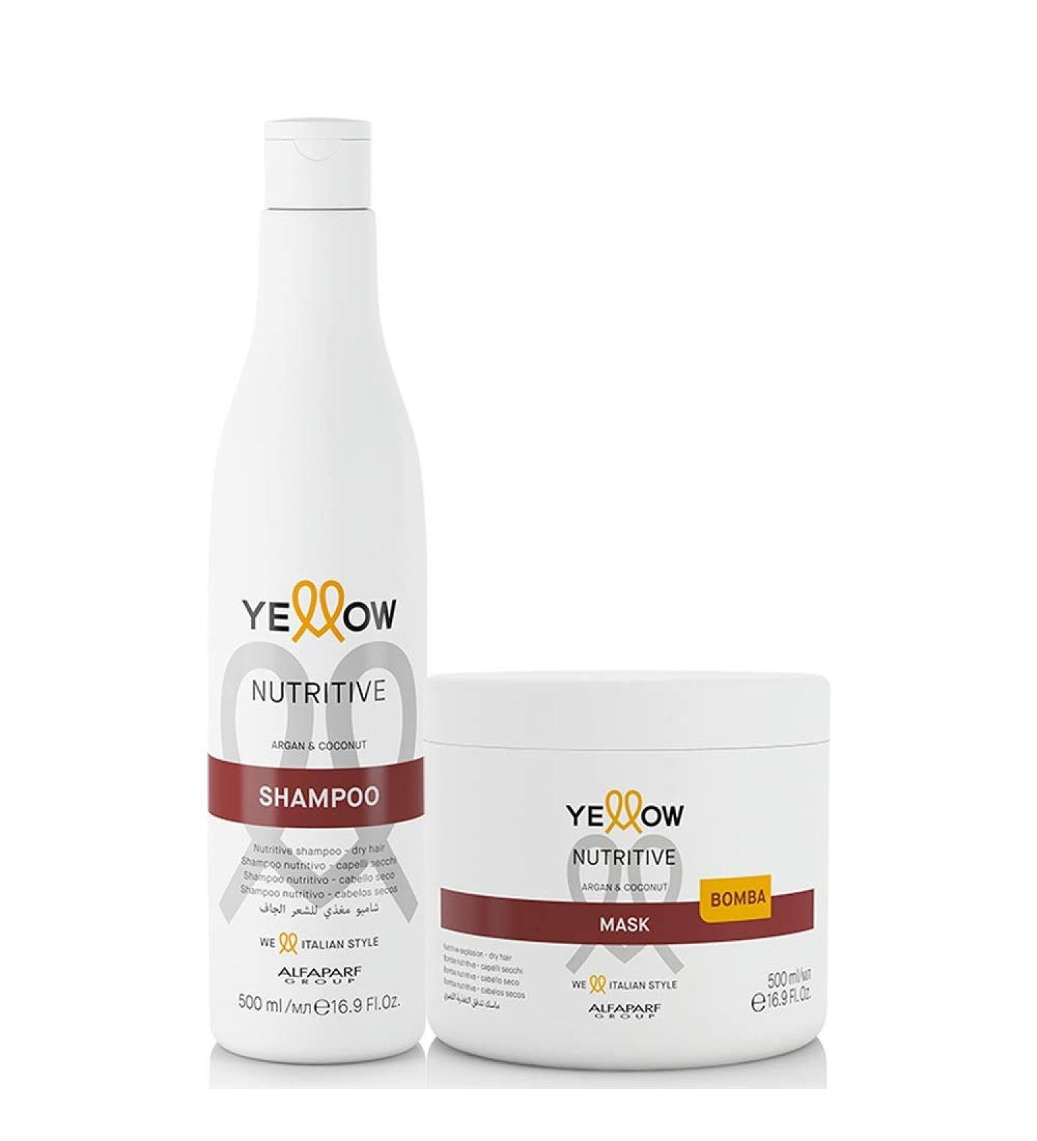 Alfaparf Yellow Nutritive Dry Hair Kit Nourishes and Moisturizes - Buy Online on GoSupps.com