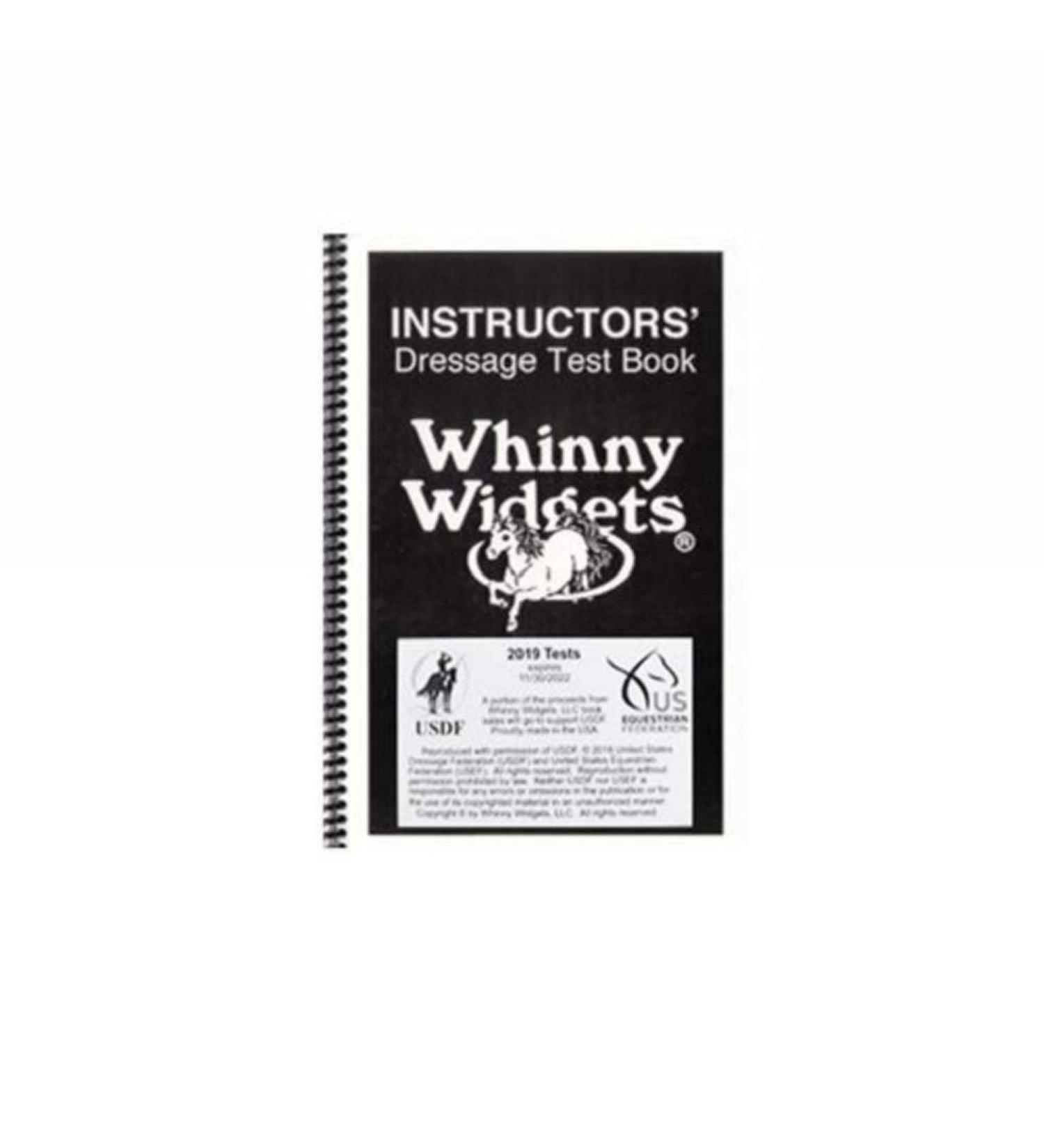Whinny Widgets Instructor's Dressage Test Book - 2019-2023