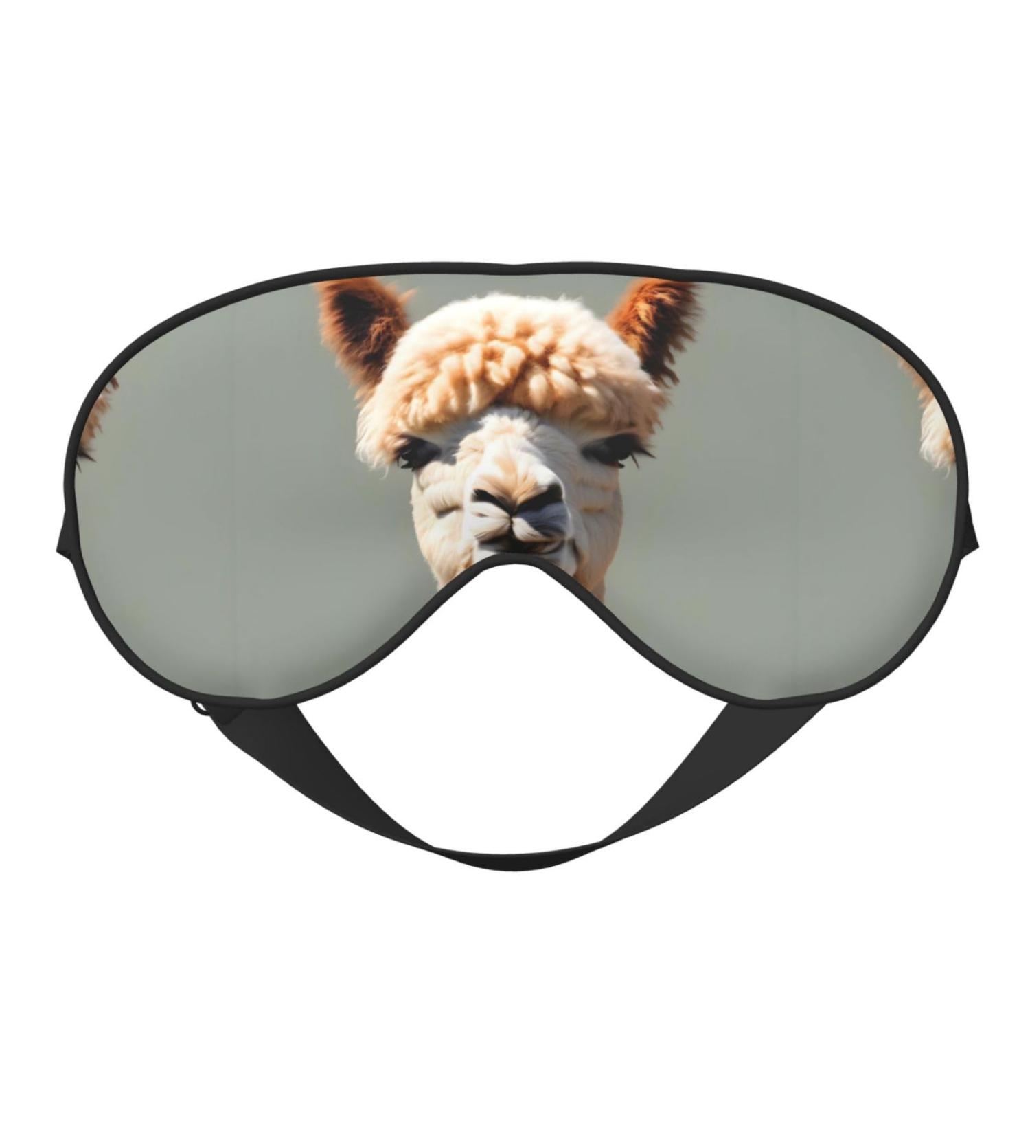 Alpaca Avatar Unisex Adjustable Eye Mask - Blackout Sleep Mask for Home Travel Yoga & Office Naps - Buy Online on GoSupps.com