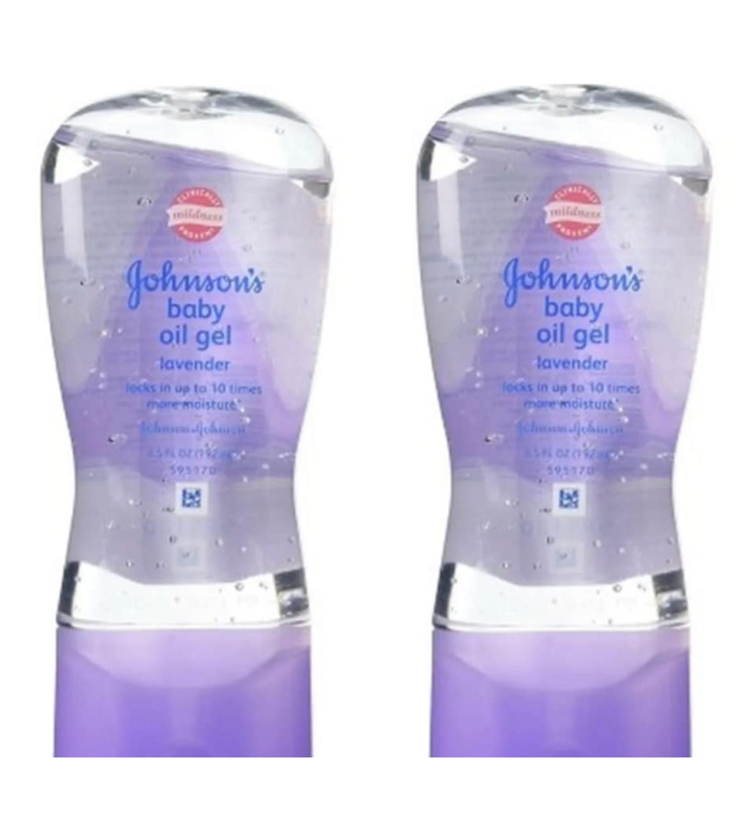 Johnsons Baby Oil Gel Lavender 6.5 Ounce (192ml) (2 Pack)