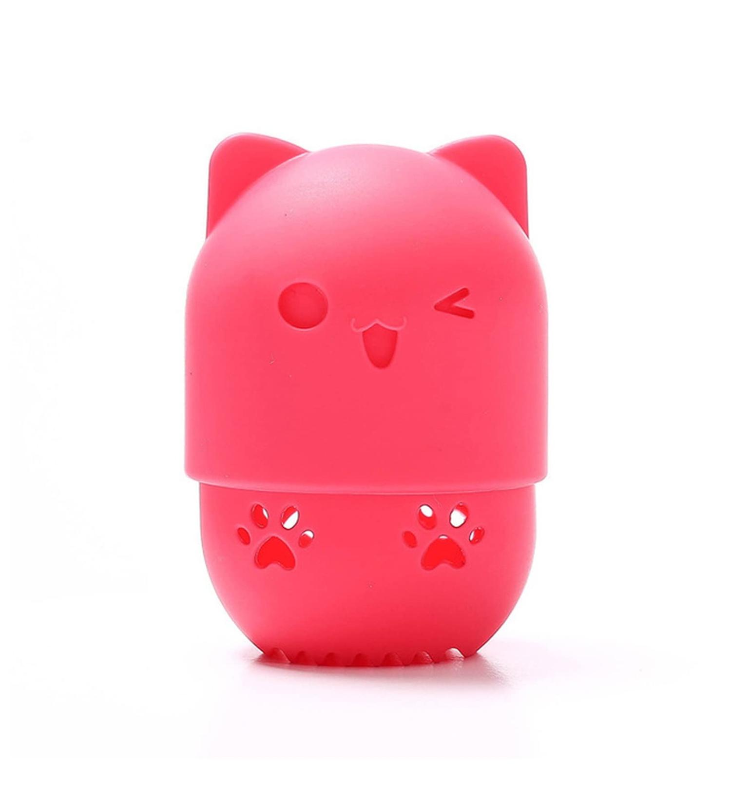 Makeup Sponge Portable Sponge Puff Drying Cleaner Stand Box Soft Silicone Foundation Makeup Brush Sponge Cleaning Tool Cosmetic Puff Holder Makeup Sponge Holder(10) - Buy Online on GoSupps.com
