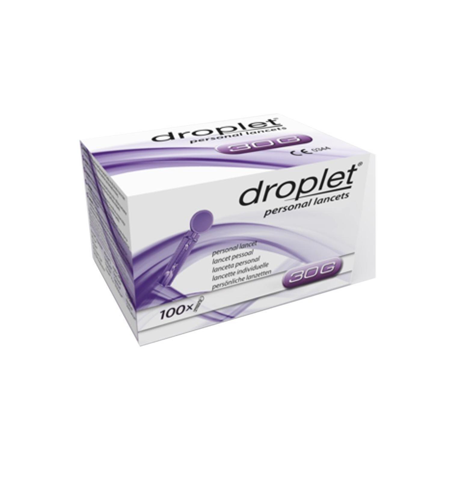 Droplet 7167 30g Personal Lancets Purple (Pack of 100) - 30G - Buy Online on GoSupps.com