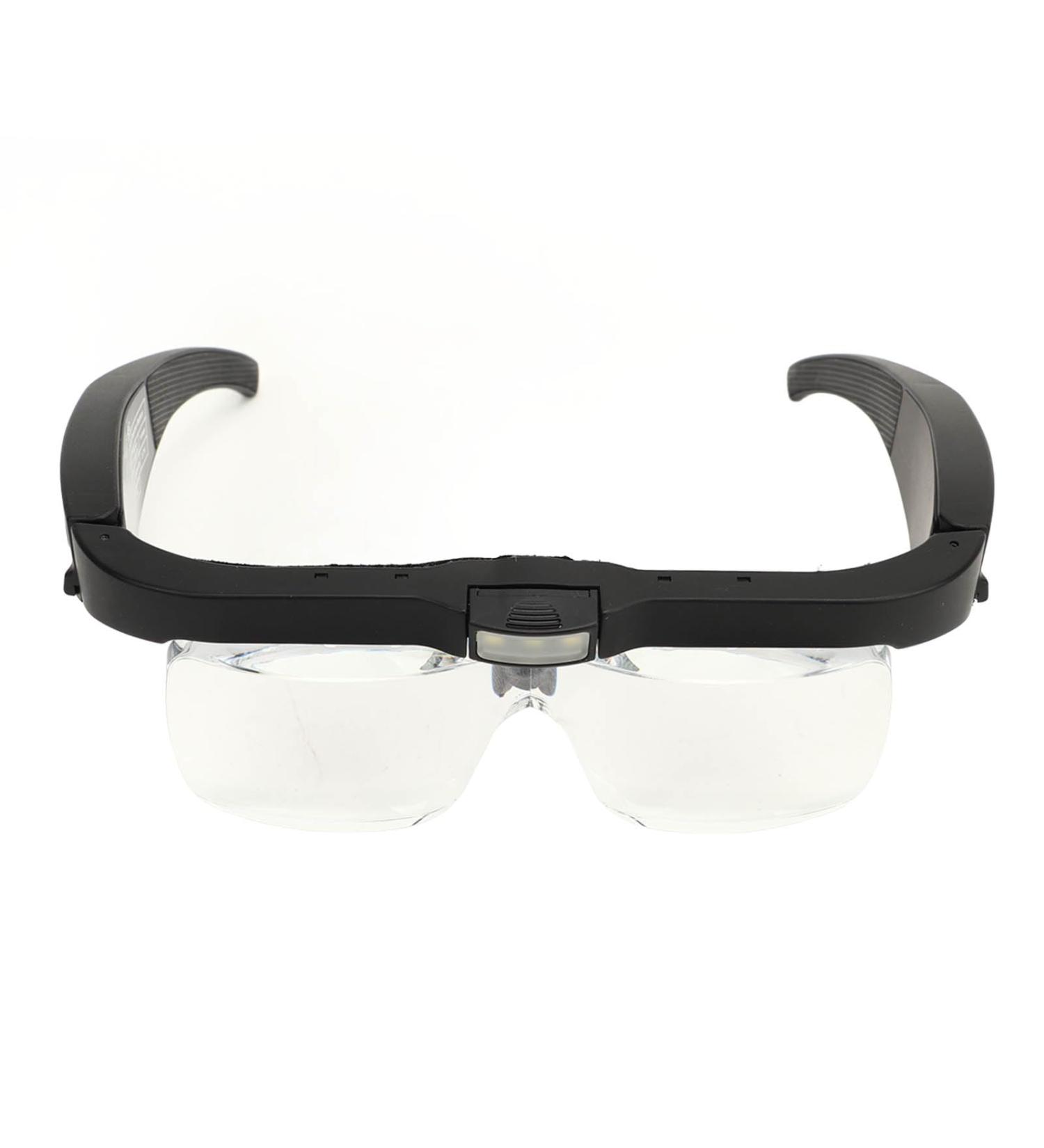 Head Mounted Magnifying Glasses Headband Magnifying Glasses Simple Use 3.7V 3 LED Light for Home Reading Room - Buy Online on GoSupps.com