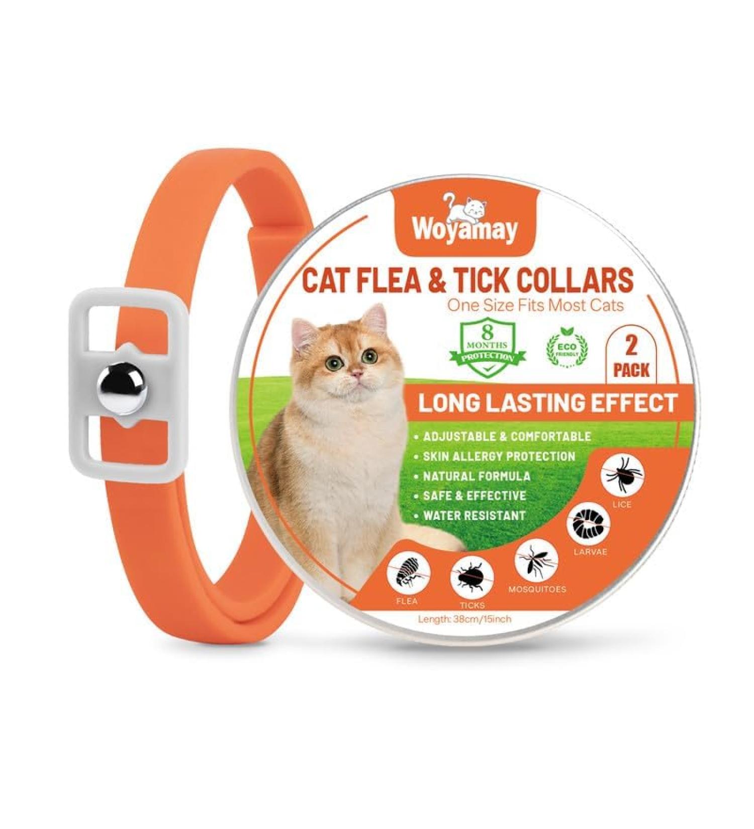 Cat Repellent Treatment Adjustable Cat Repellent Collars Natural Protection Repellent Collar for Cats Water Resistant Repellent Collar for Cats Small-Medium-Large Orange 1pack - Buy Online on GoSupps.com