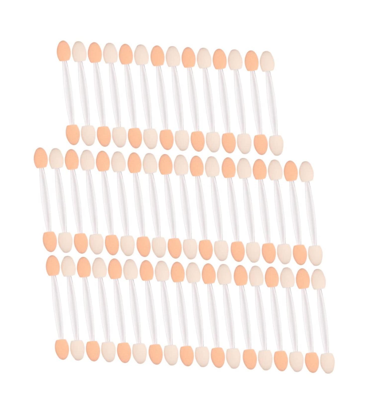 Ipetboom 50pcs Two-color Eyeshadow Brush Eyeshadow Stick Eyeshadow Sponge Latex Sponge Eyeshadow Cosmetics - Buy Online on GoSupps.com