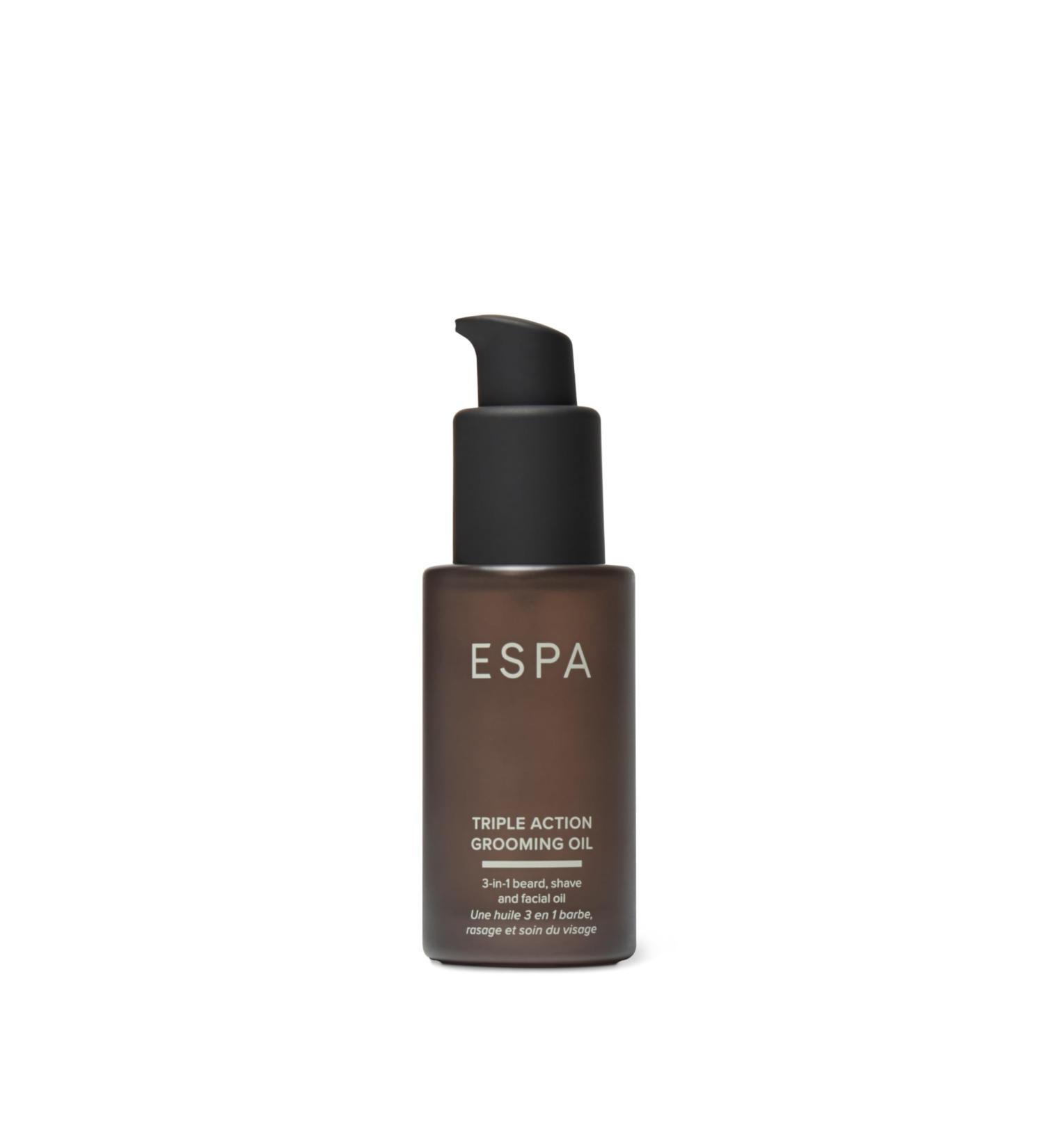 ESPA | Triple Action Grooming Oil | 30ml | 3-in-1 Shave Beard & Facial Oil - Buy Online on GoSupps.com