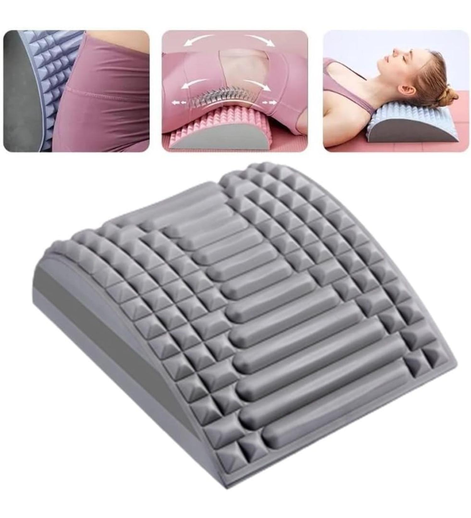 Multi-Level Neck and Back Massage Device - Pain Relief for Herniated Disc Sciatica & Fatigue - Naked Nakers in Gray - Buy Online on GoSupps.com