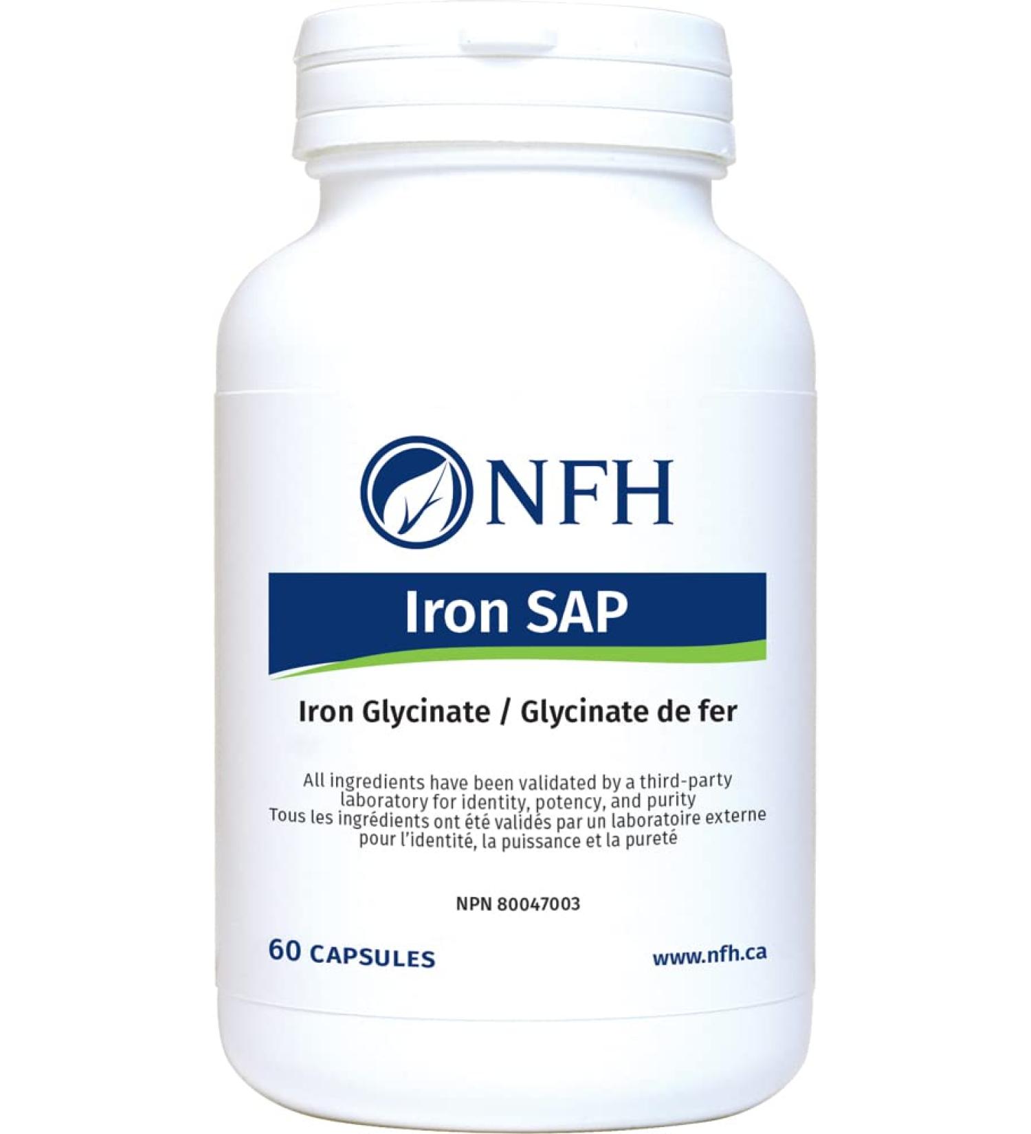 Nutritional Fundamentals Iron SAP 60 caps - Essential Iron Supplement for Optimal Health - Buy Online on GoSupps.com